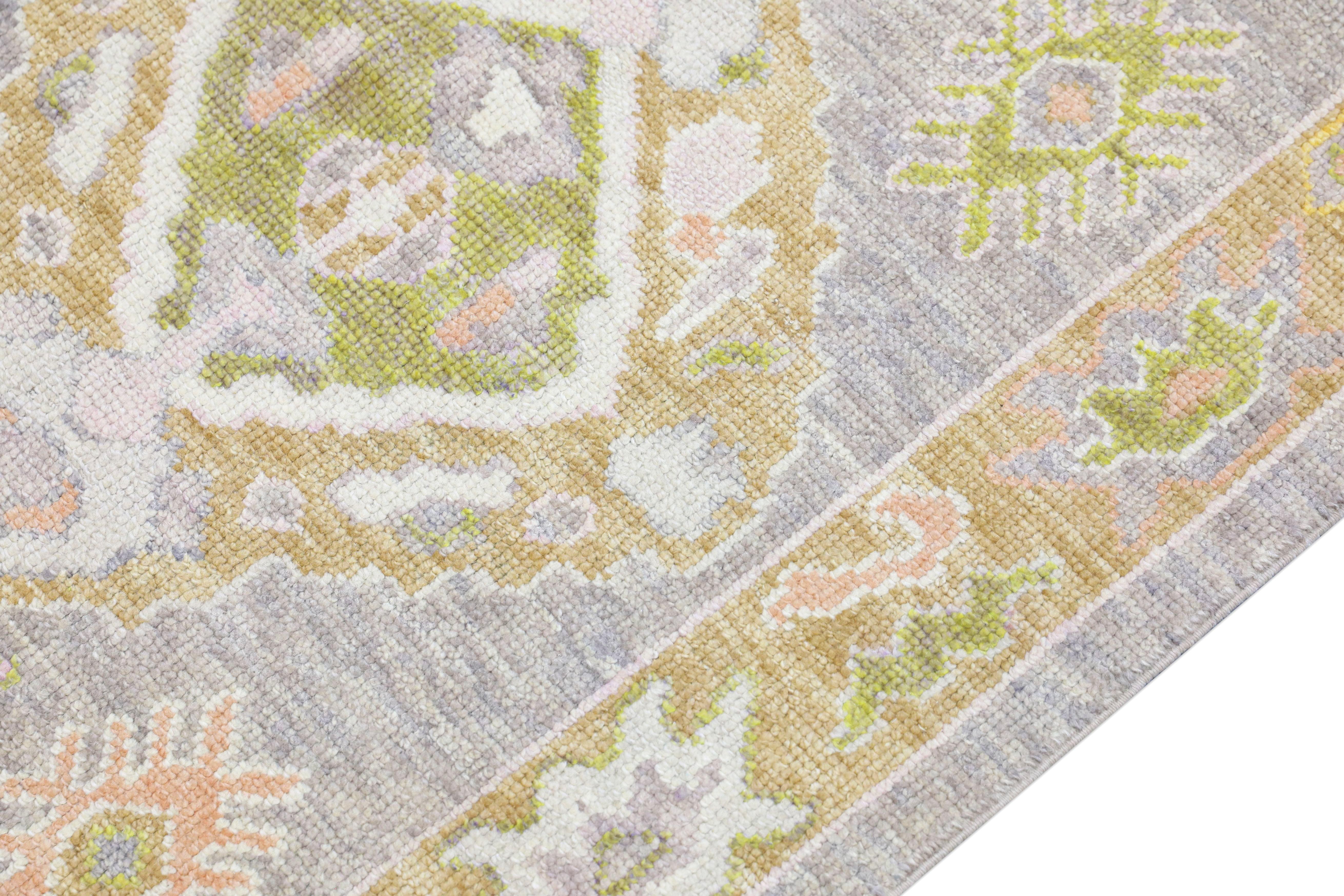 Oushak-Teppich Orientalischer handgeknüpfter türkischer Oushak-Teppich 3' x 10'2