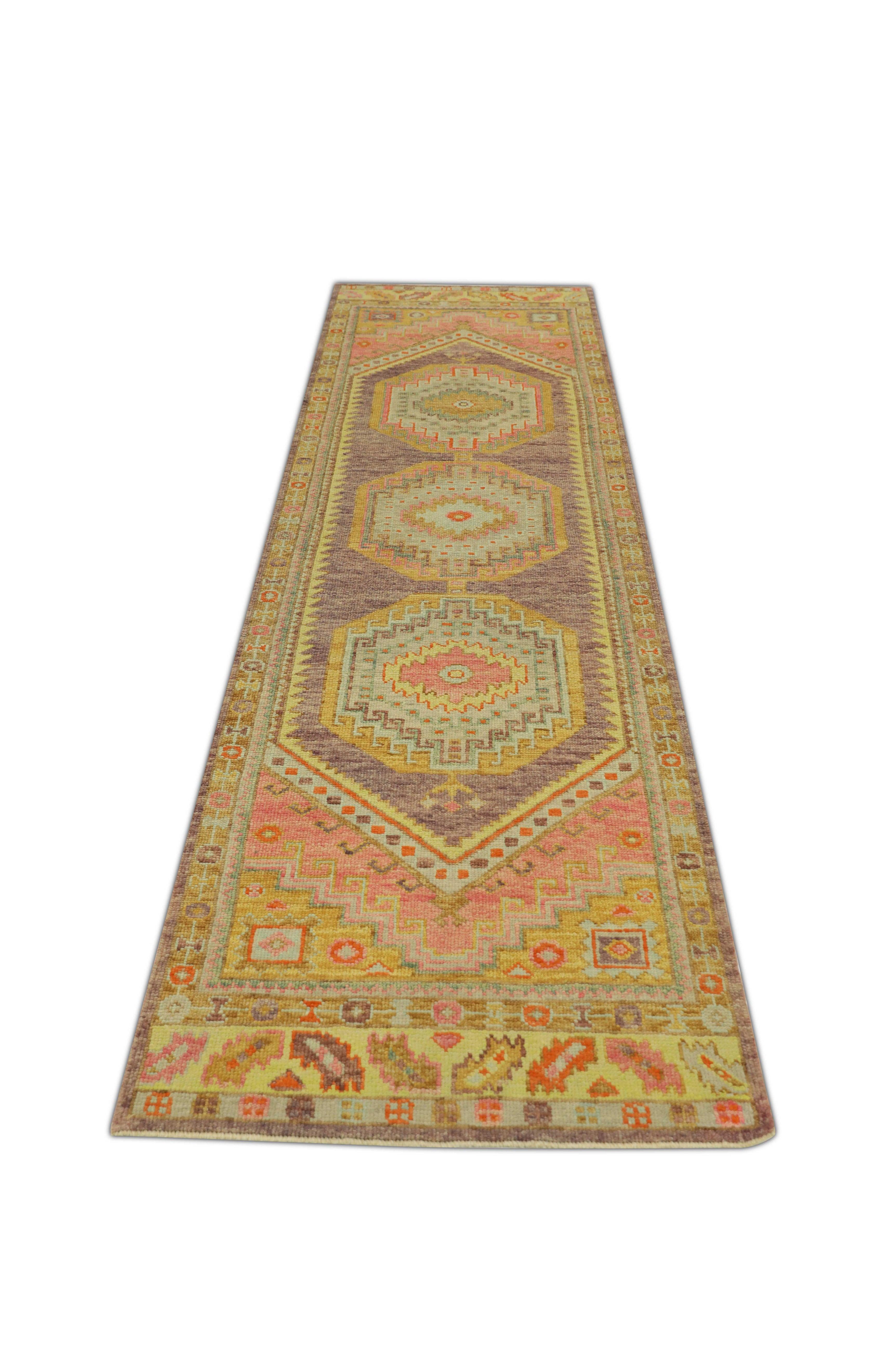 Oushak-Teppich Orientalischer handgeknüpfter türkischer Oushak 3' x 10'6