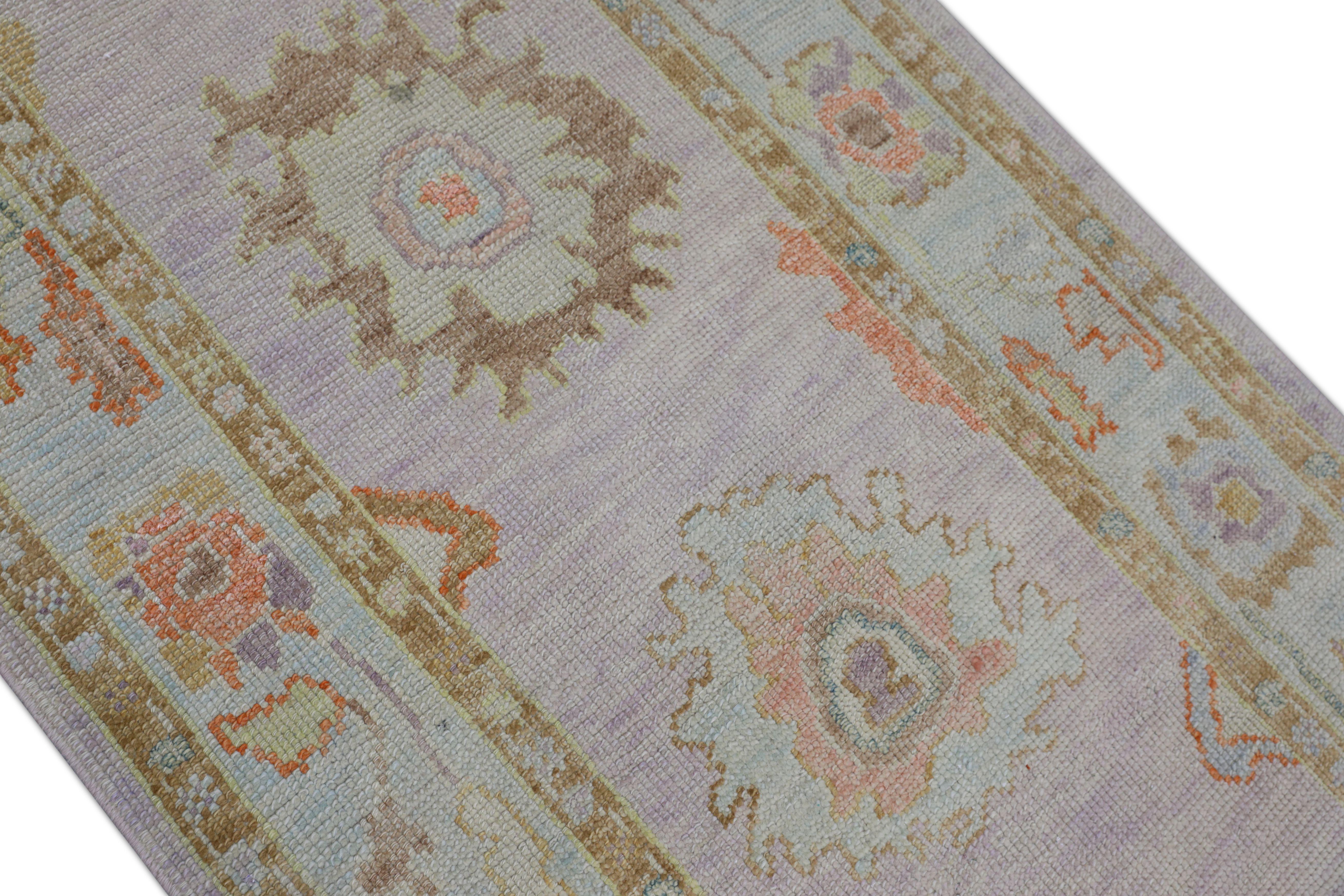 Oushak-Teppich Orientalischer handgeknüpfter türkischer Oushak 3' x 10'7