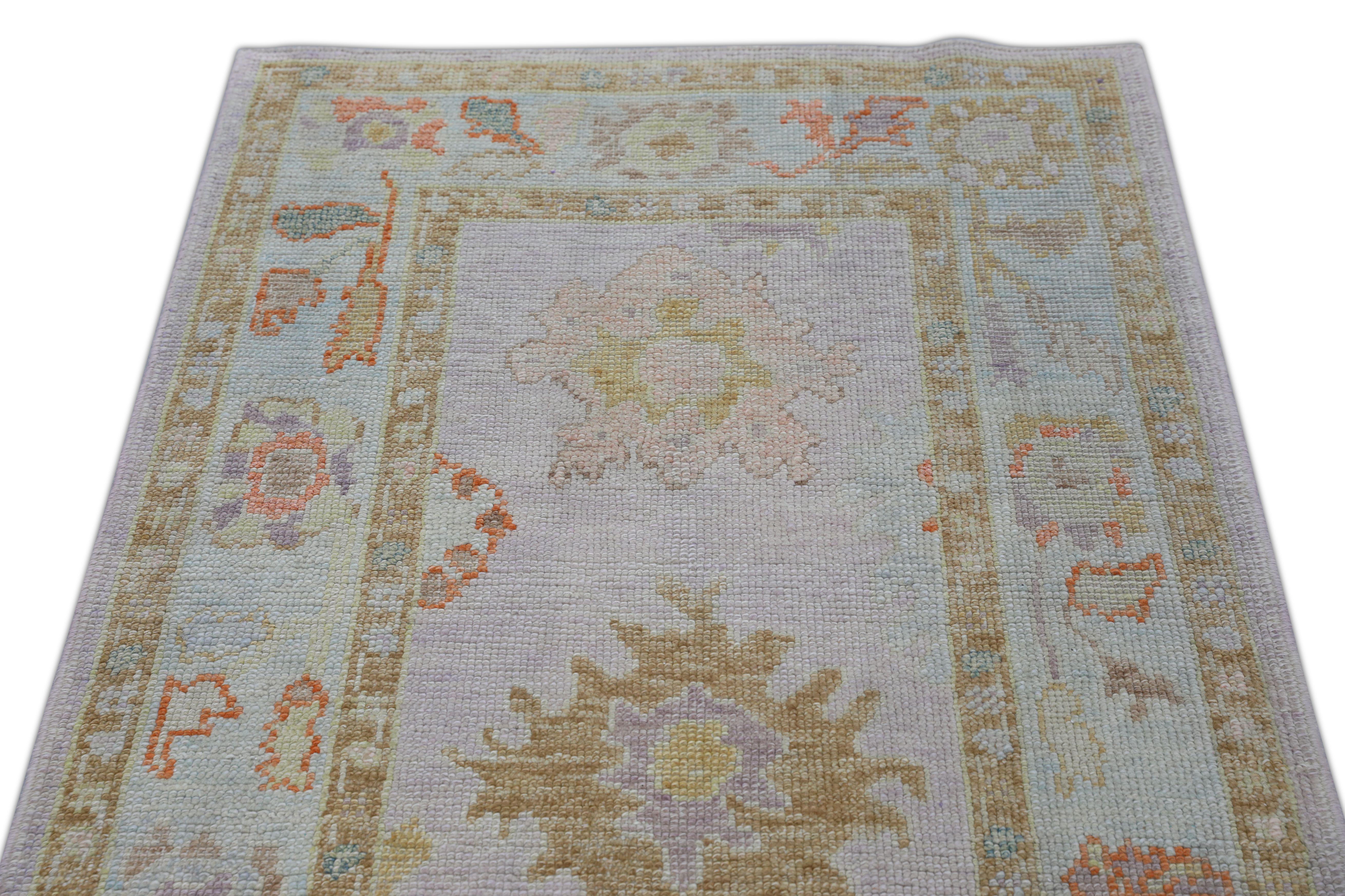 Oushak-Teppich Orientalischer handgeknüpfter türkischer Oushak 3' x 10'7