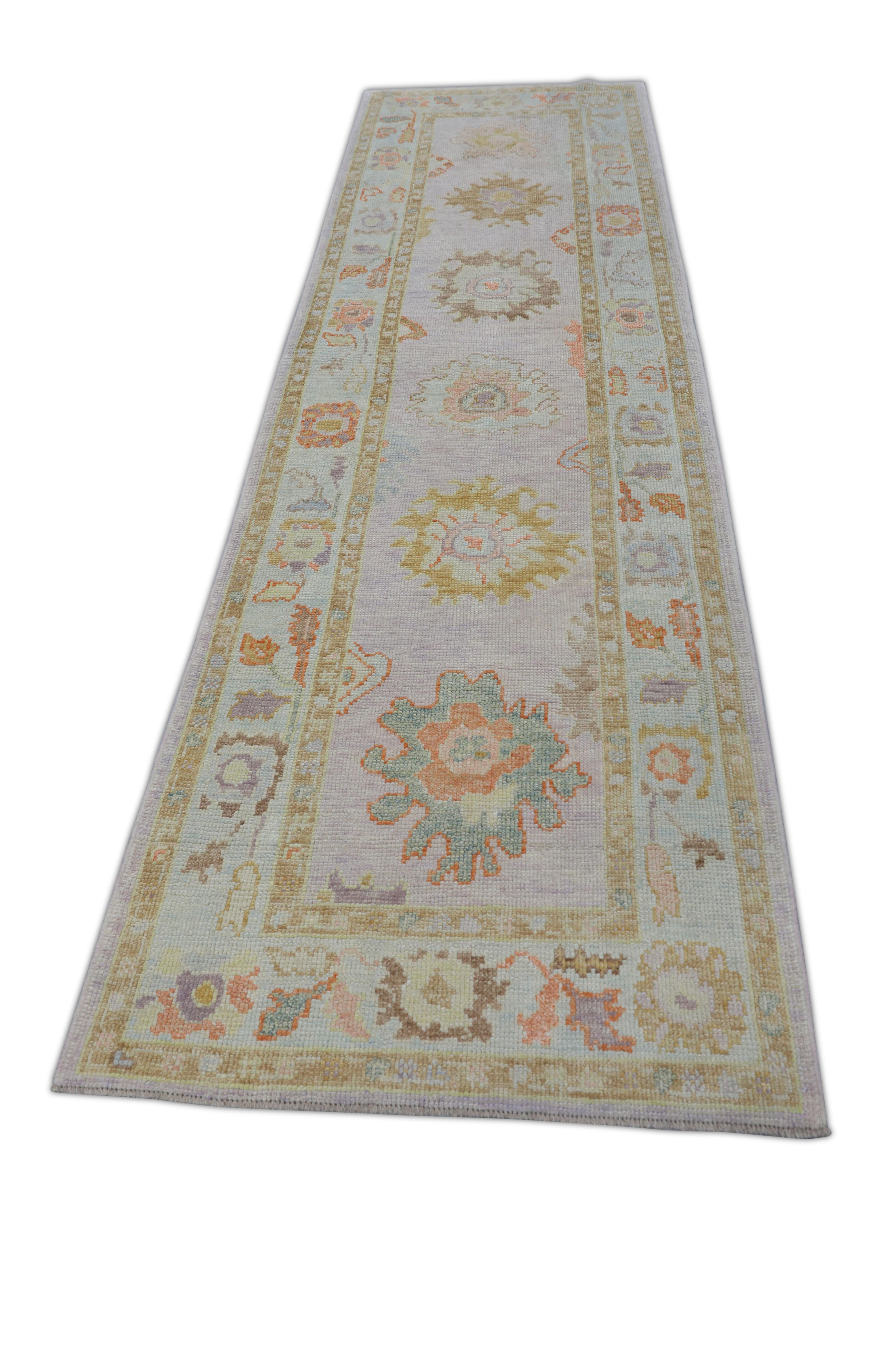 Oushak-Teppich Orientalischer handgeknüpfter türkischer Oushak 3' x 10'7