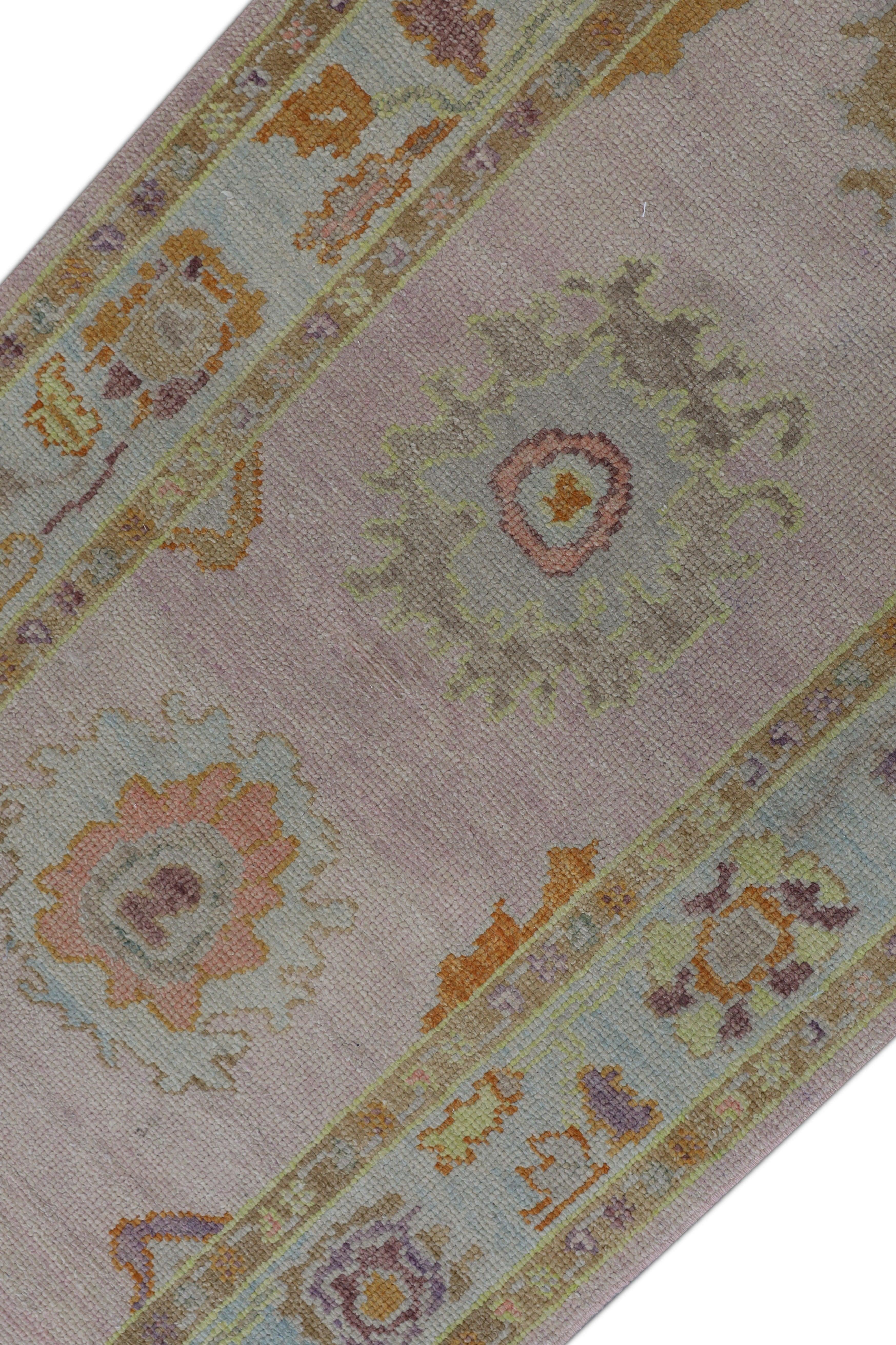 Oushak-Teppich Orientalischer handgeknüpfter türkischer Oushak-Teppich 3' x 10'7