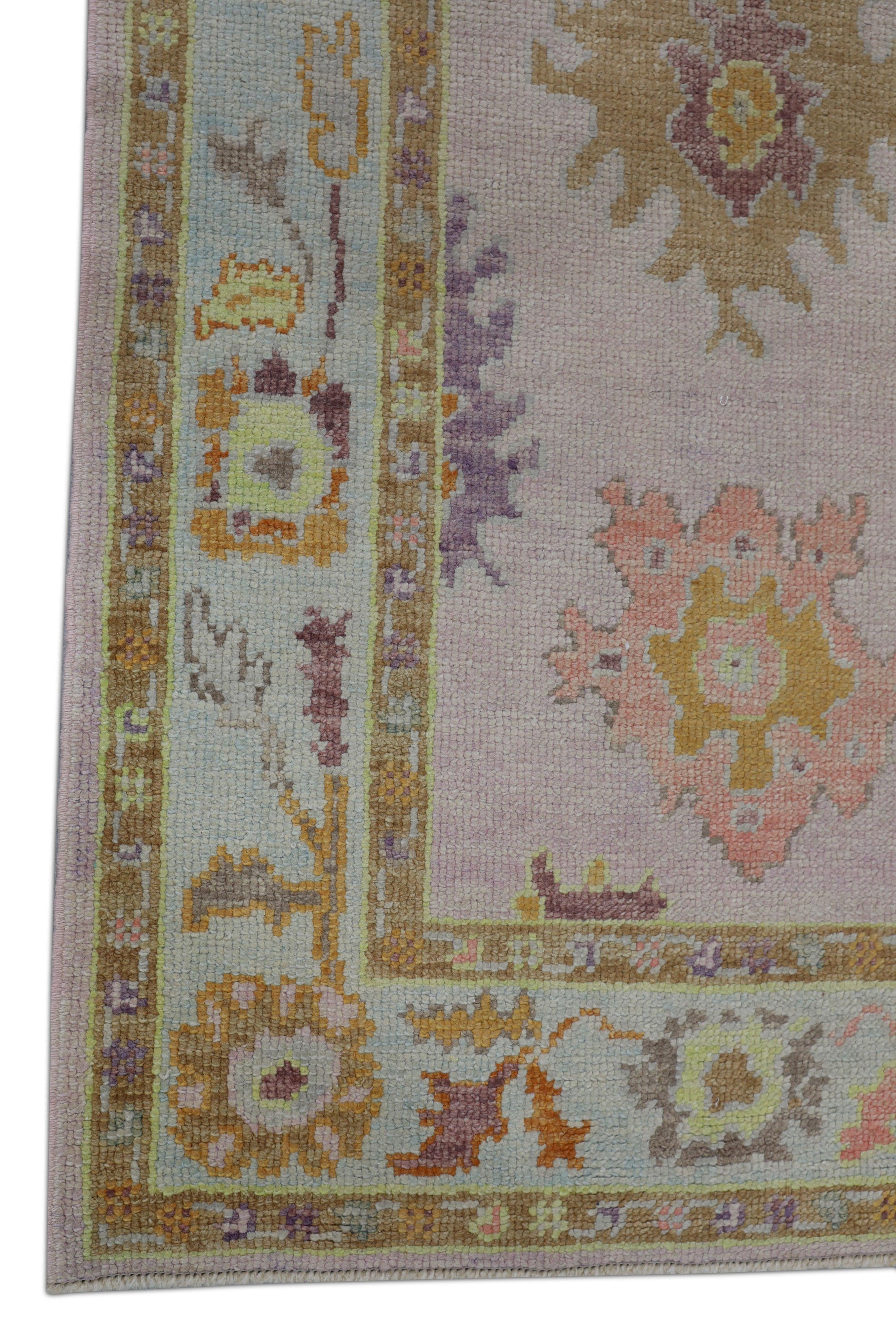 Oushak-Teppich Orientalischer handgeknüpfter türkischer Oushak-Teppich 3' x 10'7