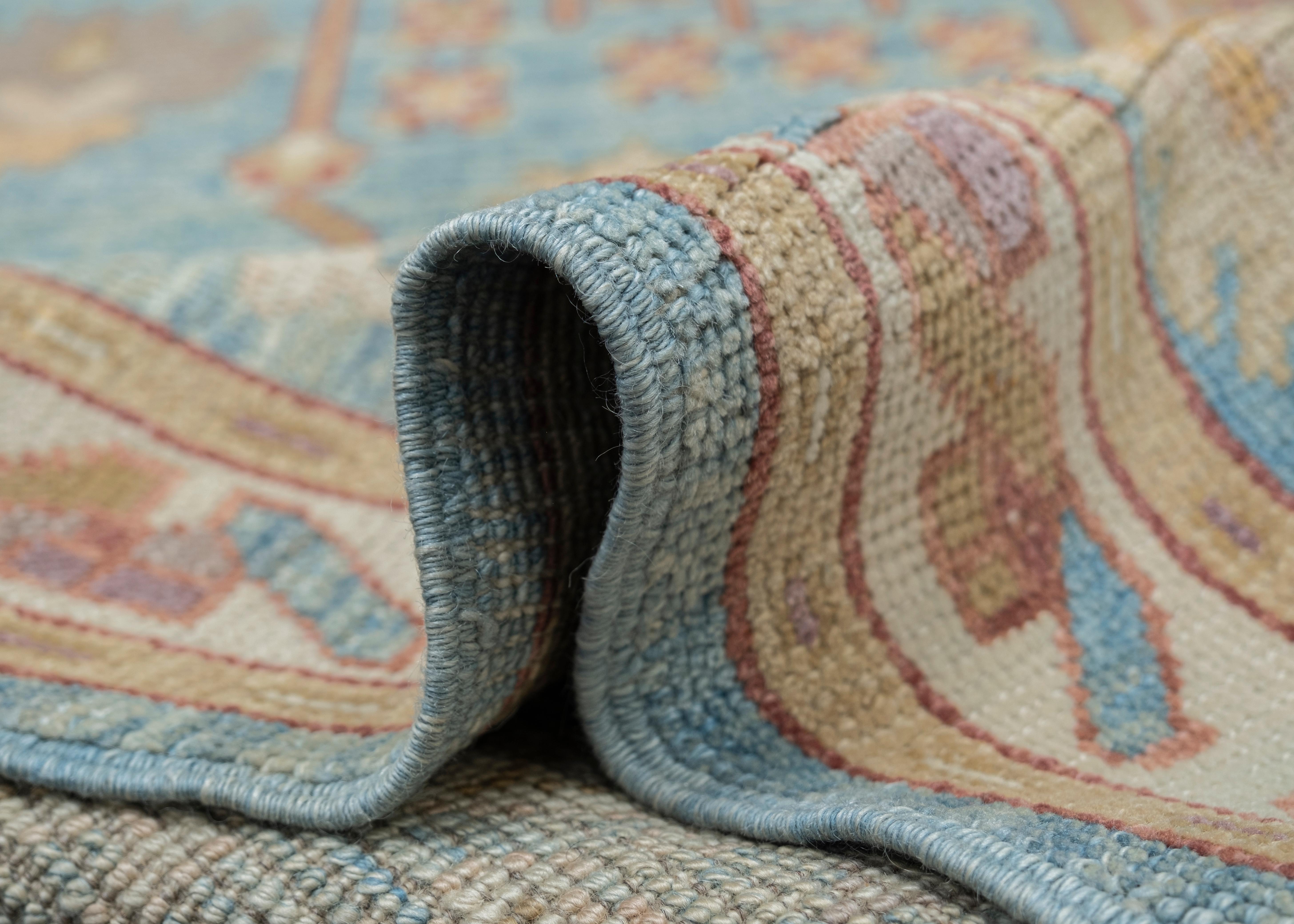 Oushak-Teppich Orientalischer handgeknüpfter türkischer Oushak-Teppich 3' x 11'11