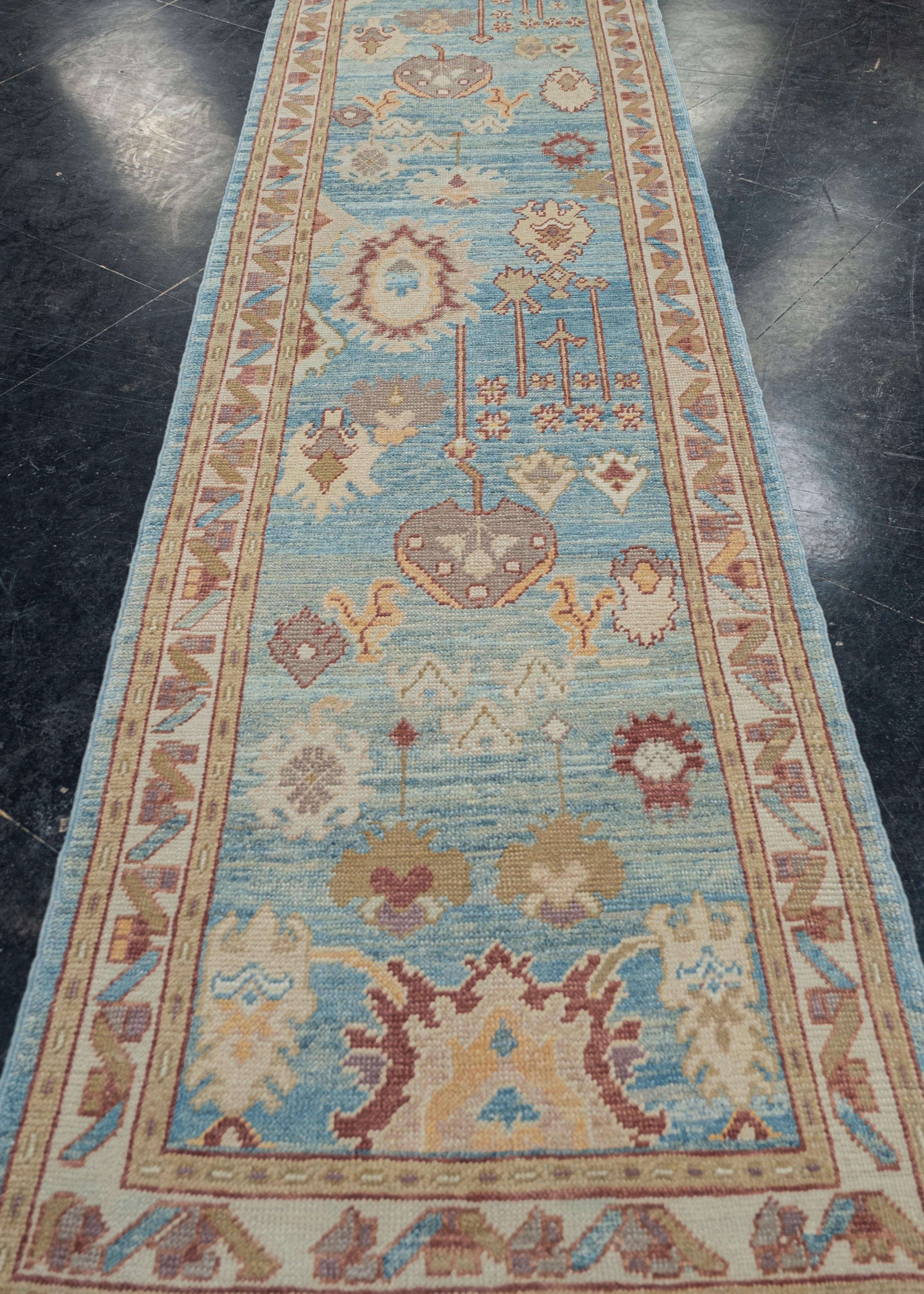 Oushak-Teppich Orientalischer handgeknüpfter türkischer Oushak-Teppich 3' x 11'11