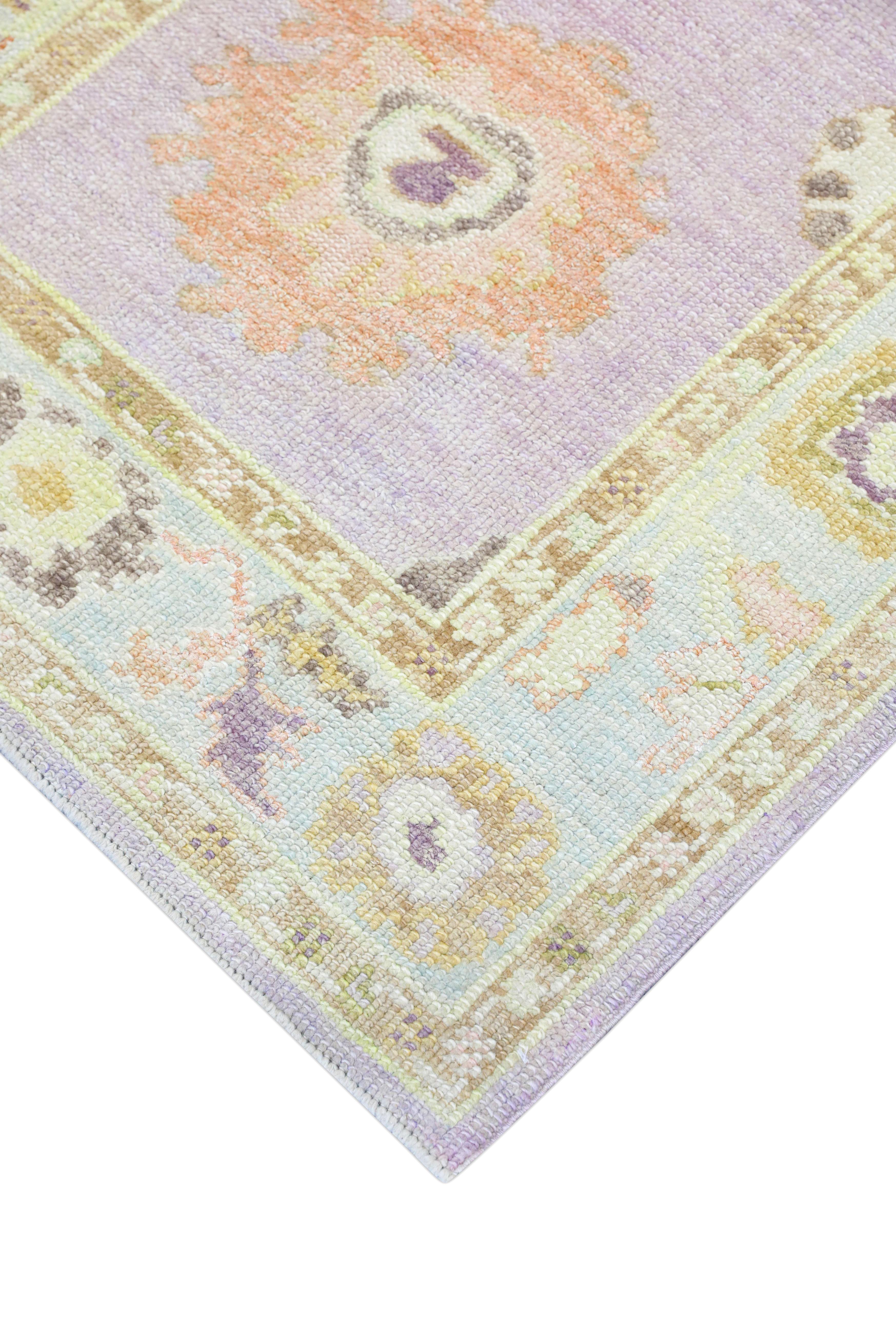Oushak-Teppich Orientalischer handgeknüpfter türkischer Oushak-Teppich 3' x 11'7
