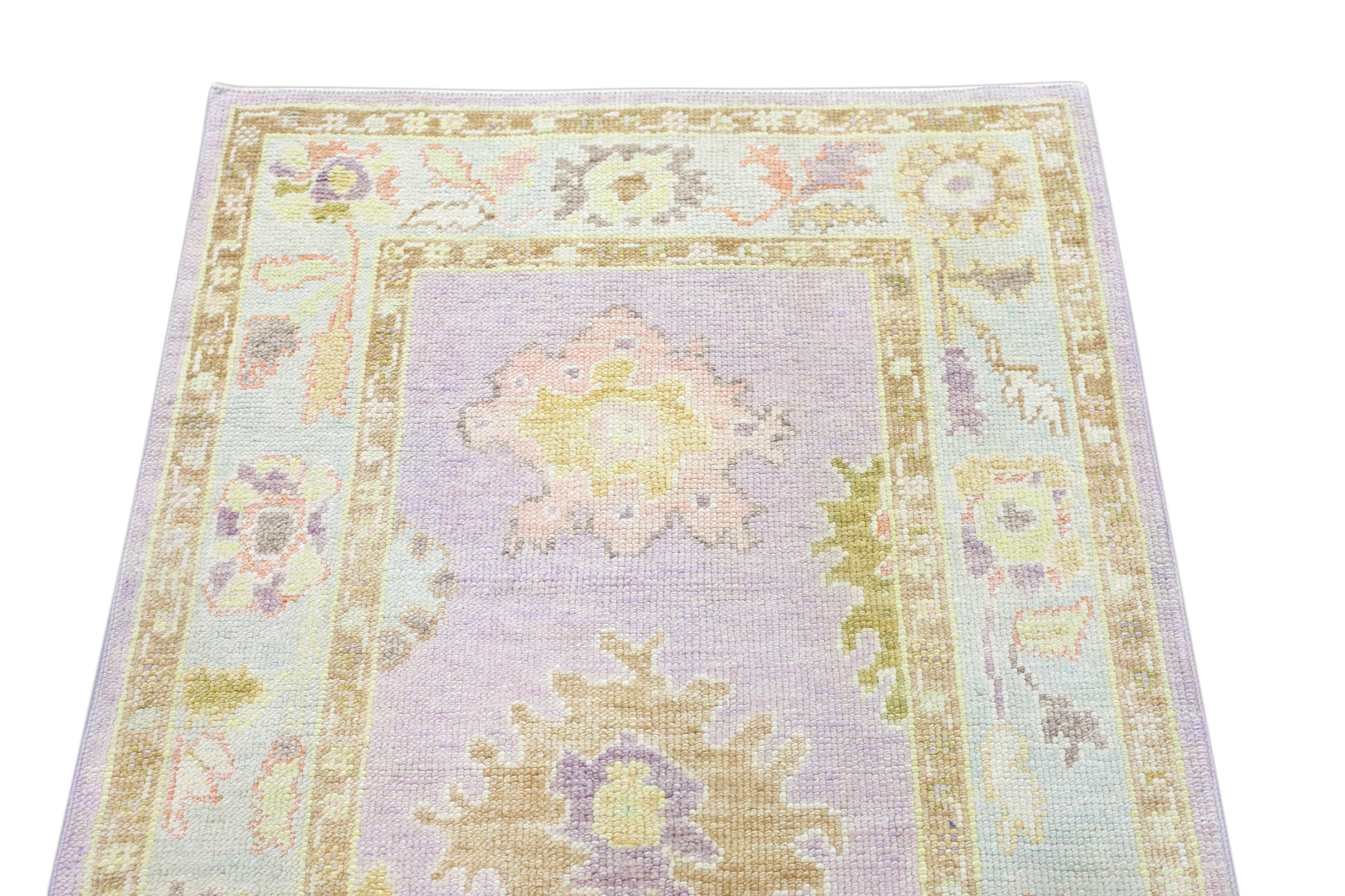 Oushak-Teppich Orientalischer handgeknüpfter türkischer Oushak-Teppich 3' x 11'7