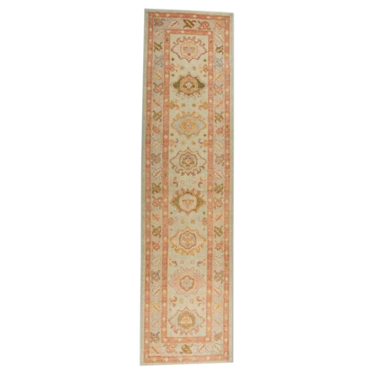 Oushak-Teppich Orientalischer handgeknüpfter türkischer Oushak 3' x 11'7" #657