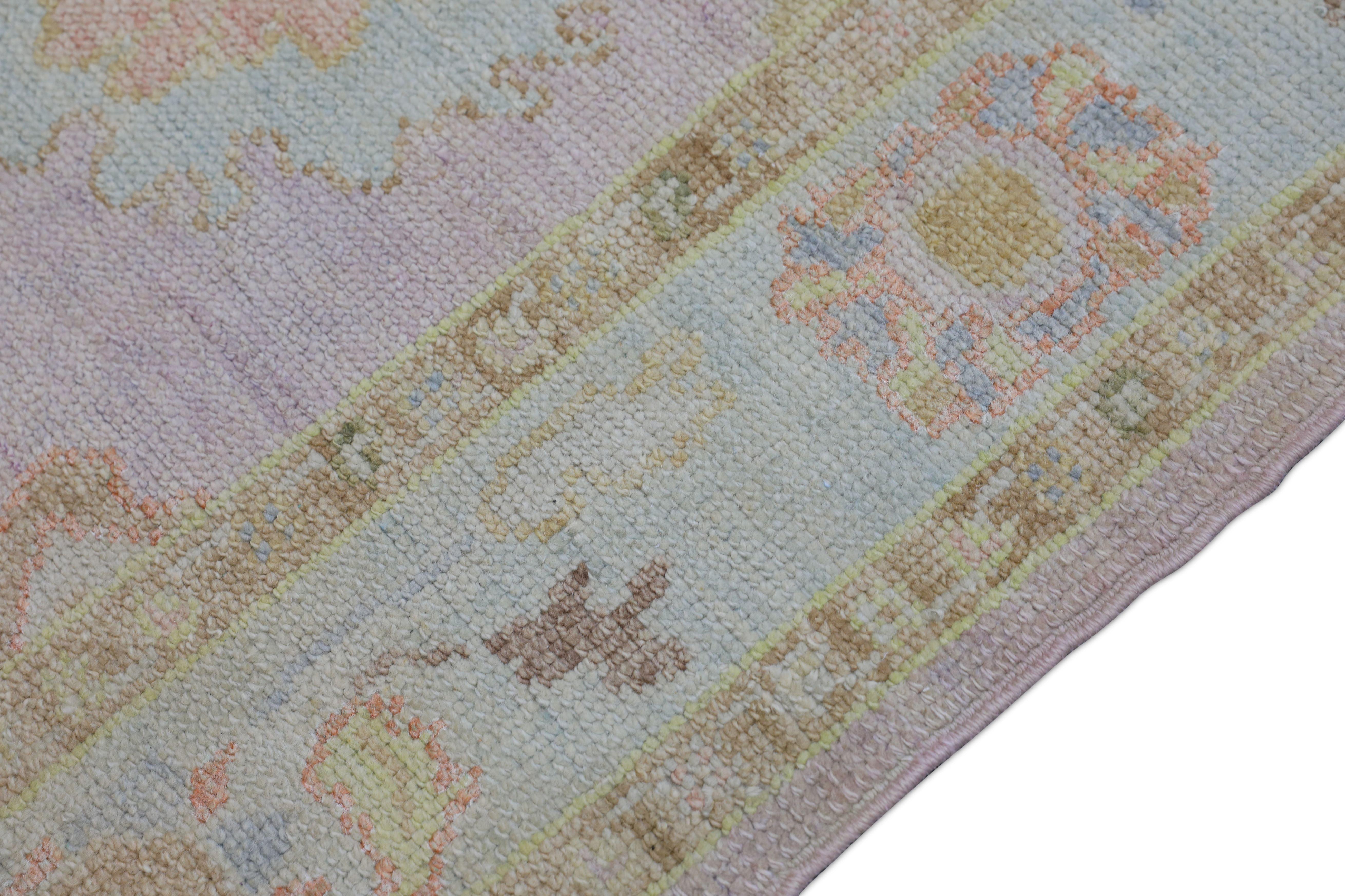 Tappeto Oushak Orientale annodato a mano Turco Oushak 3' x 11'8