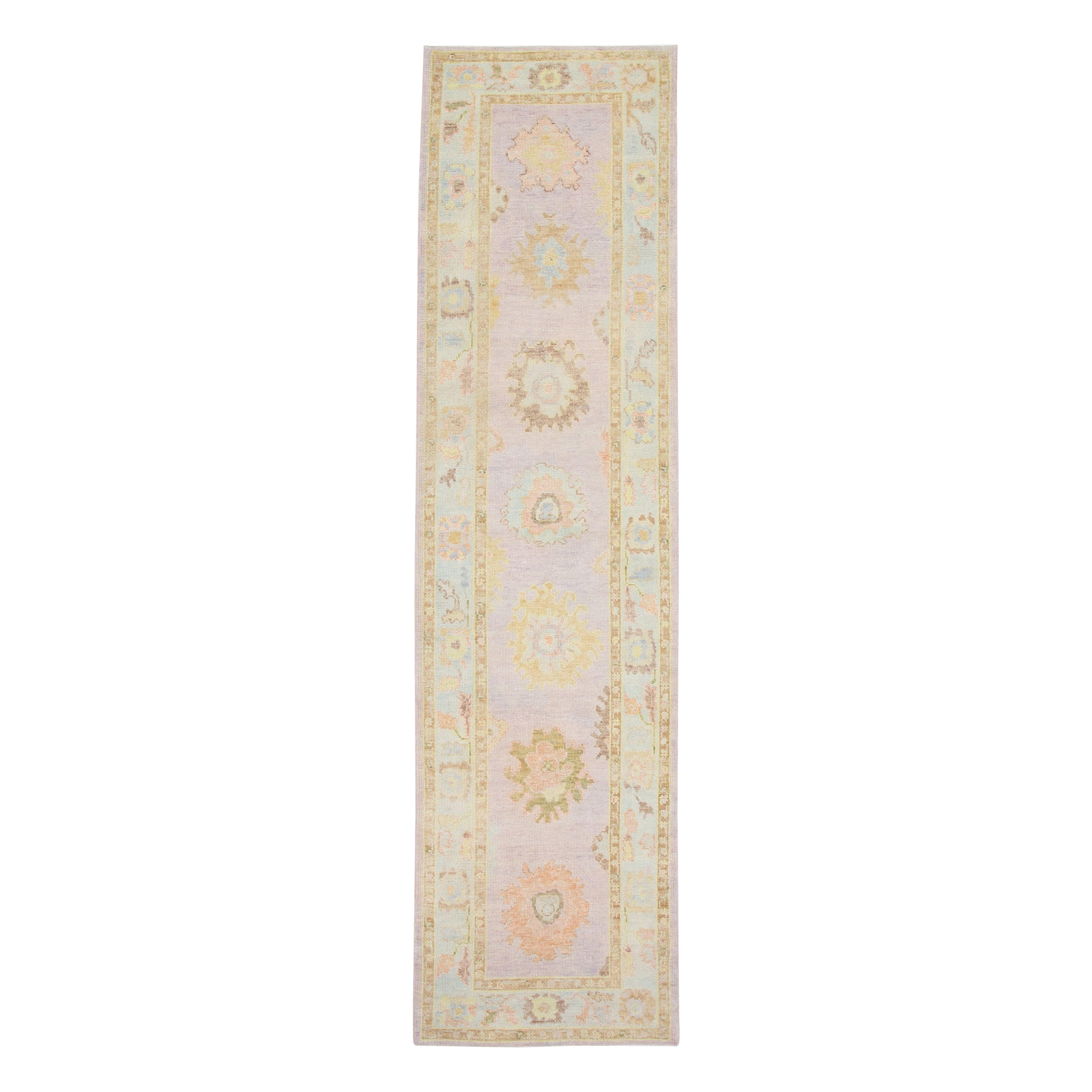 Oushak Teppich Orientalisch Hand geknüpft Türkisch Oushak 3' x 11'8" #2525