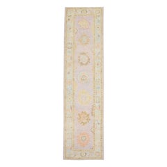 Oushak Teppich Orientalisch Hand geknüpft Türkisch Oushak 3' x 11'8" #2525