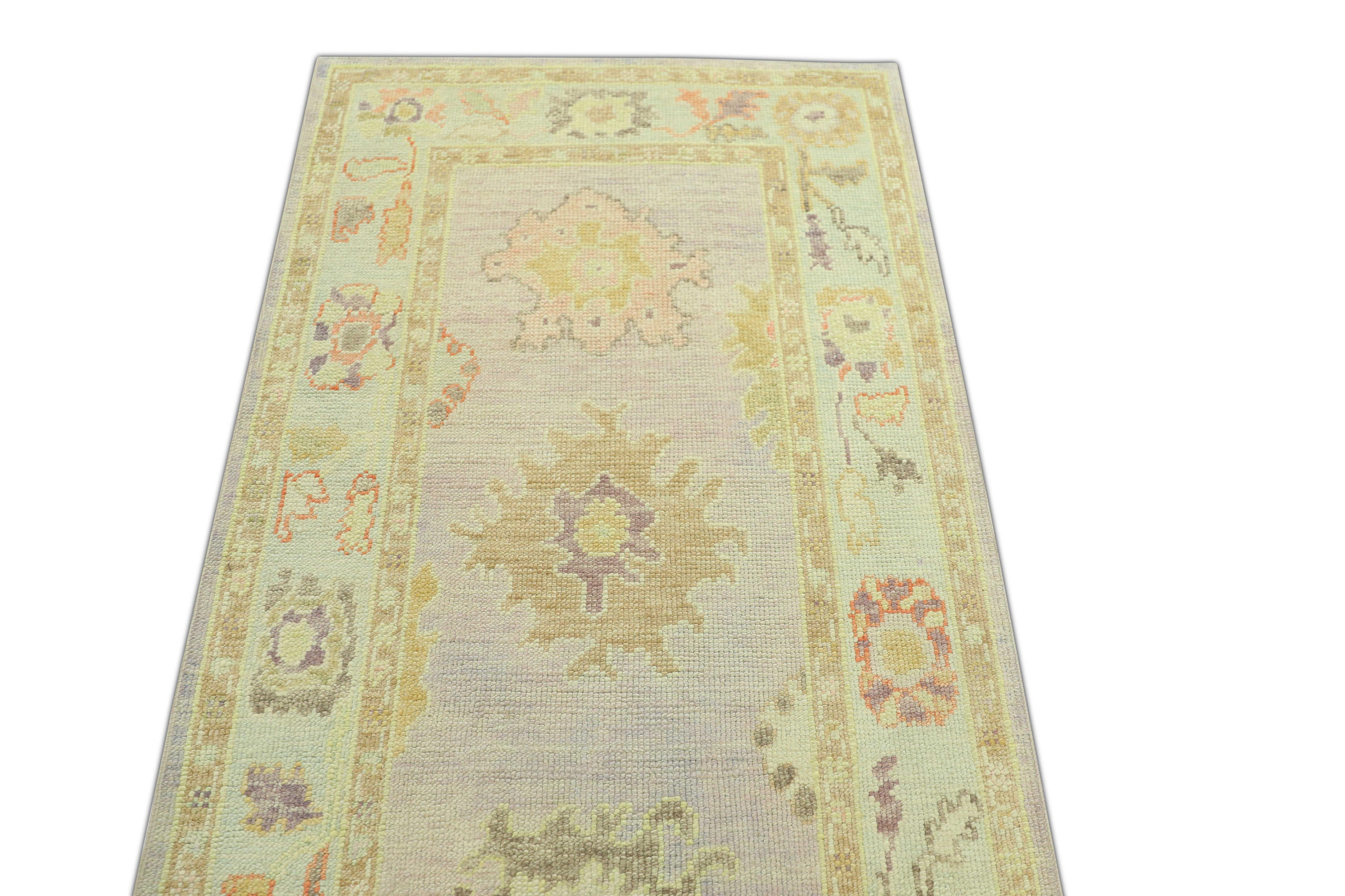 Oushak-Teppich Orientalischer handgeknüpfter türkischer Oushak 3' x 11'8