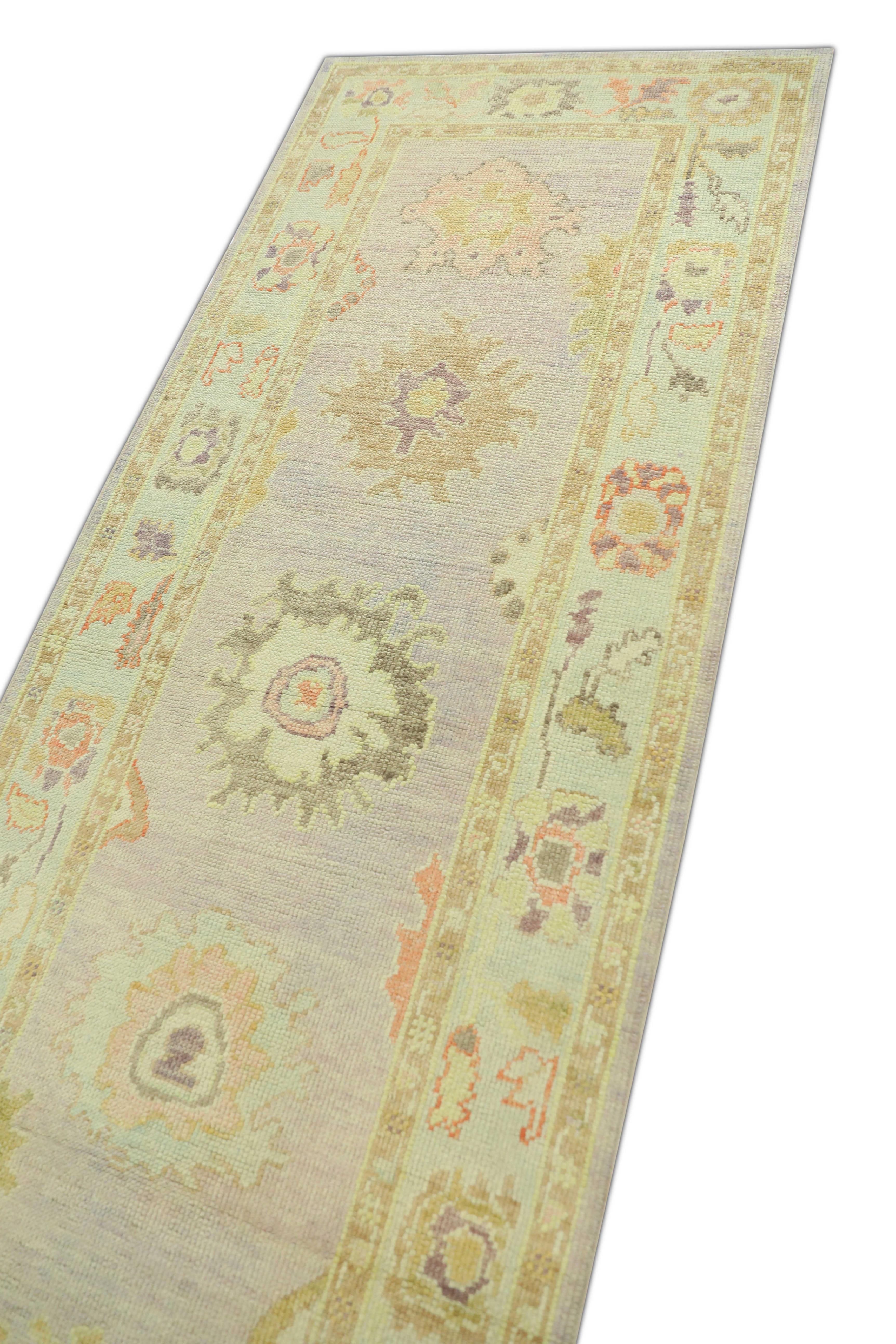 Oushak-Teppich Orientalischer handgeknüpfter türkischer Oushak 3' x 11'8