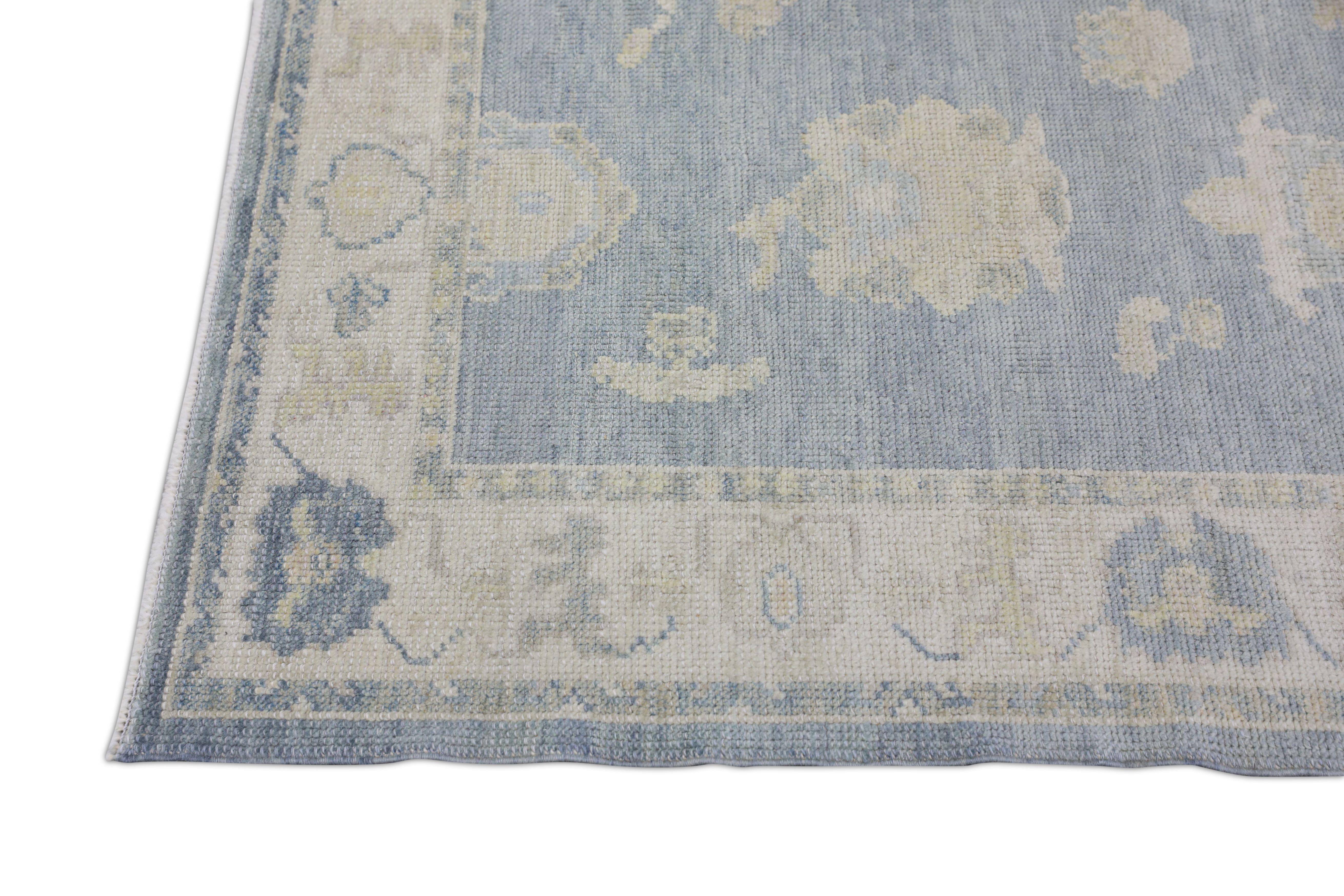 Oushak Rug Oriental Hand Knotted Turkish Oushak 3' x 12'4
