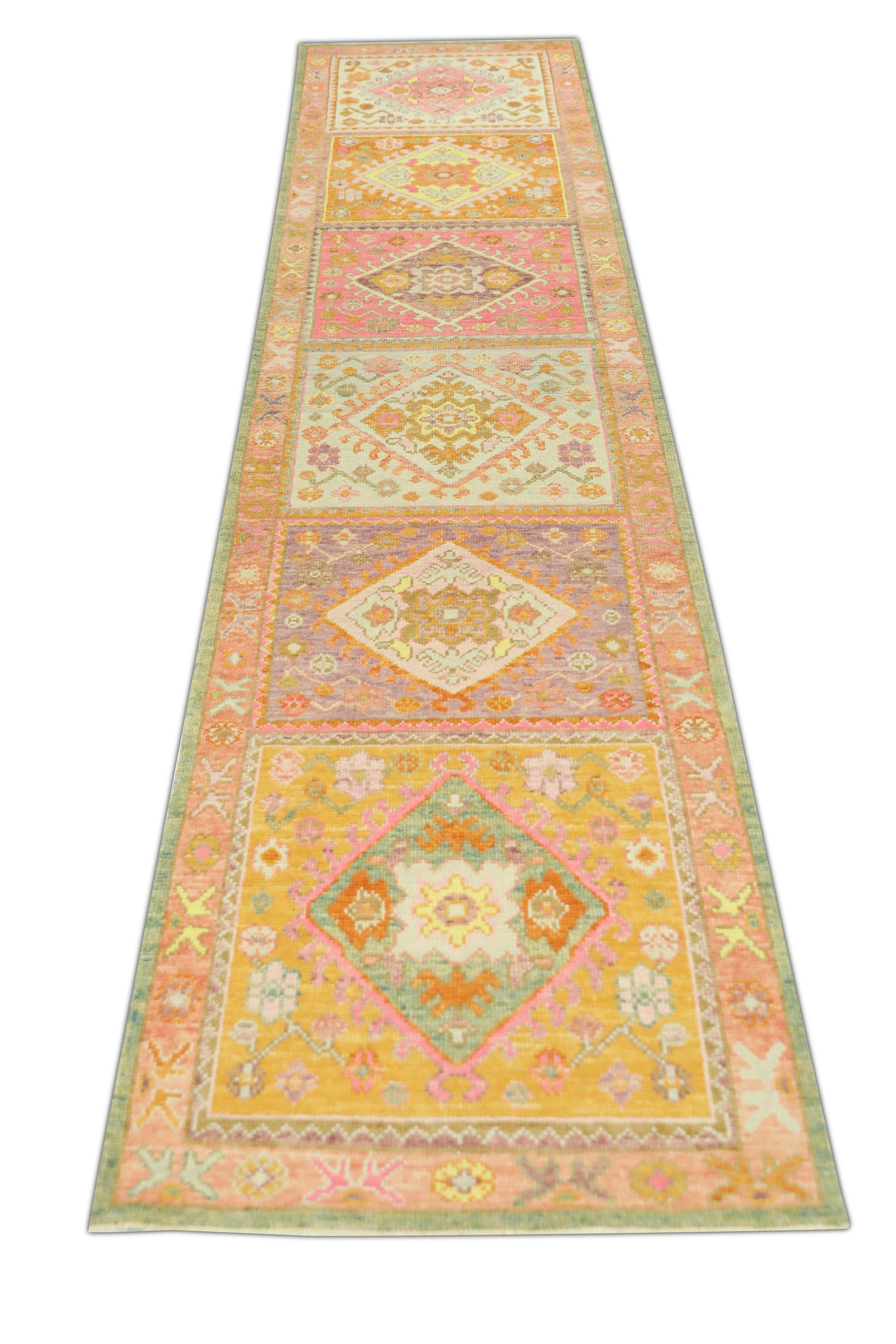Oushak-Teppich Orientalischer handgeknüpfter türkischer Oushak 3' x 13'1