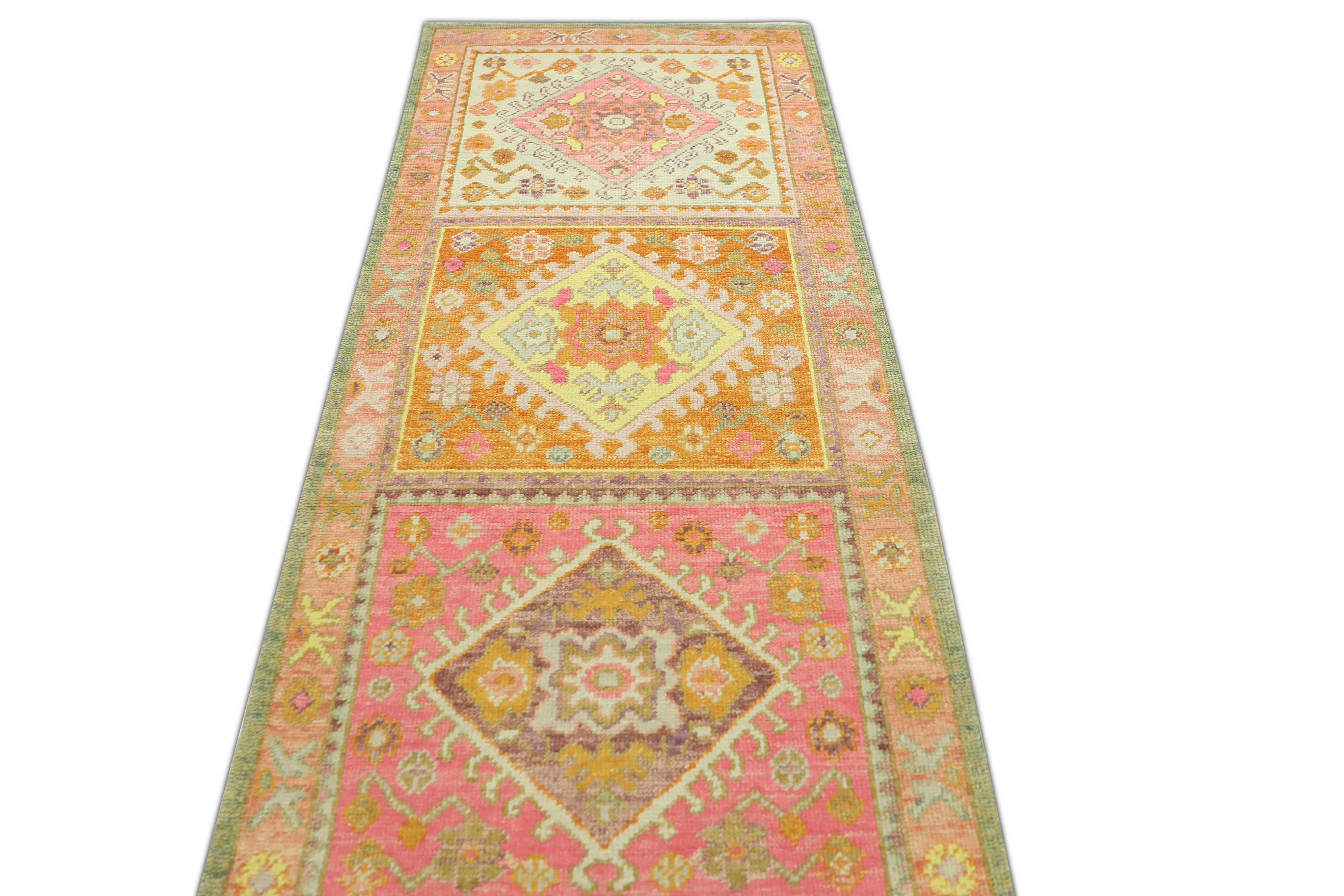 Oushak-Teppich Orientalischer handgeknüpfter türkischer Oushak 3' x 13'1