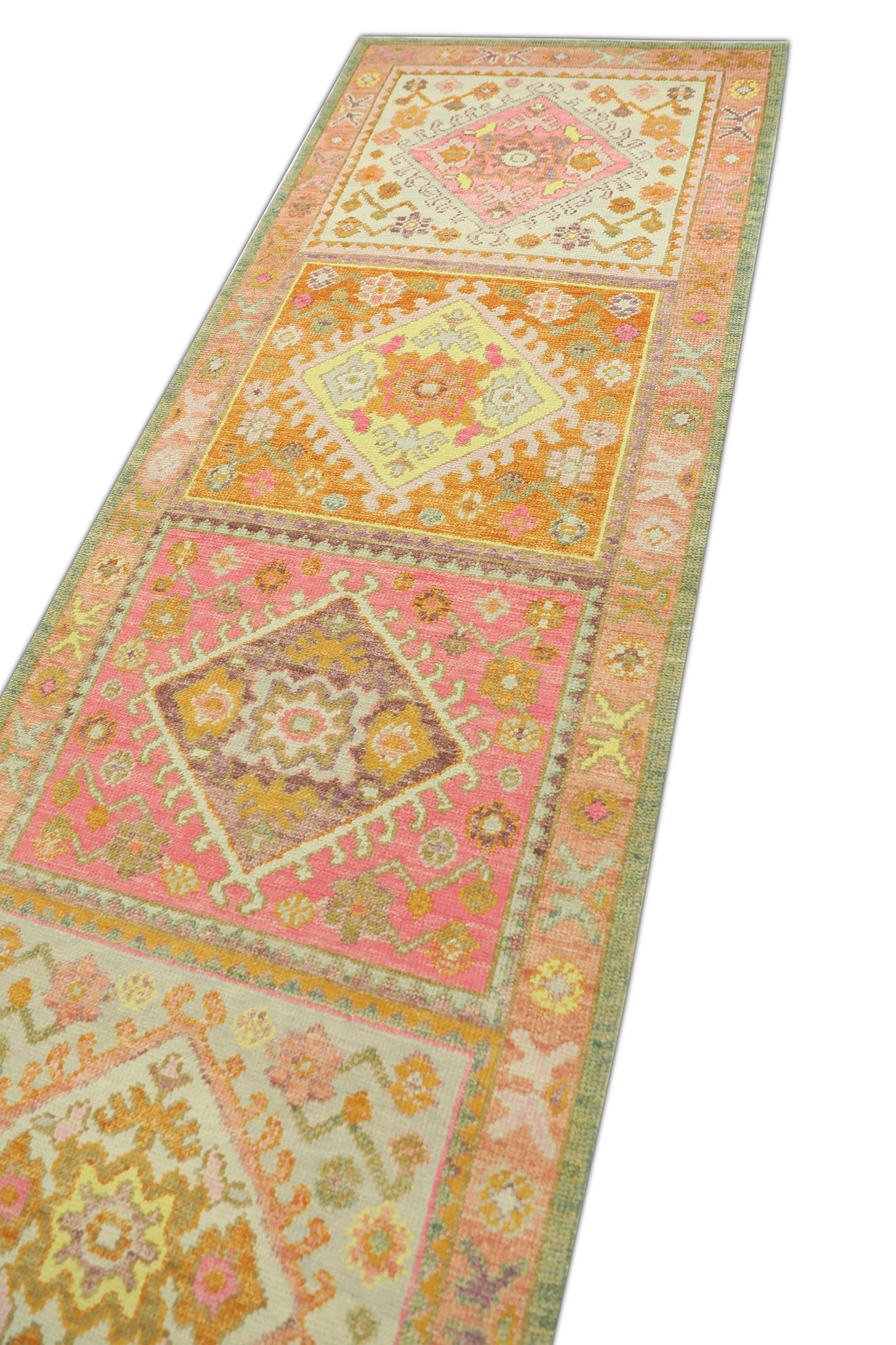 Oushak-Teppich Orientalischer handgeknüpfter türkischer Oushak 3' x 13'1