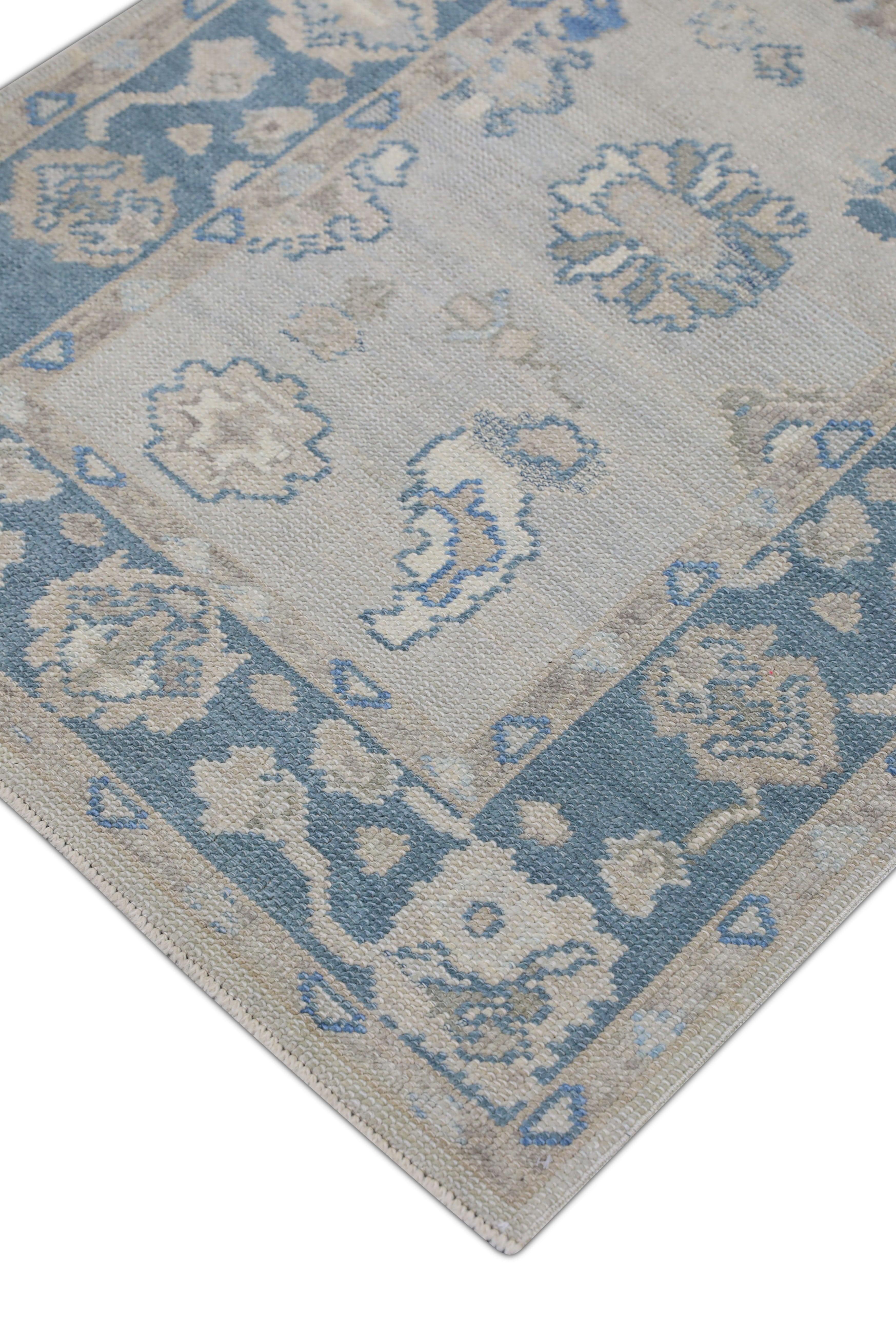 Oushak-Teppich Orientalischer handgeknüpfter türkischer Oushak-Teppich 3' x 14'1