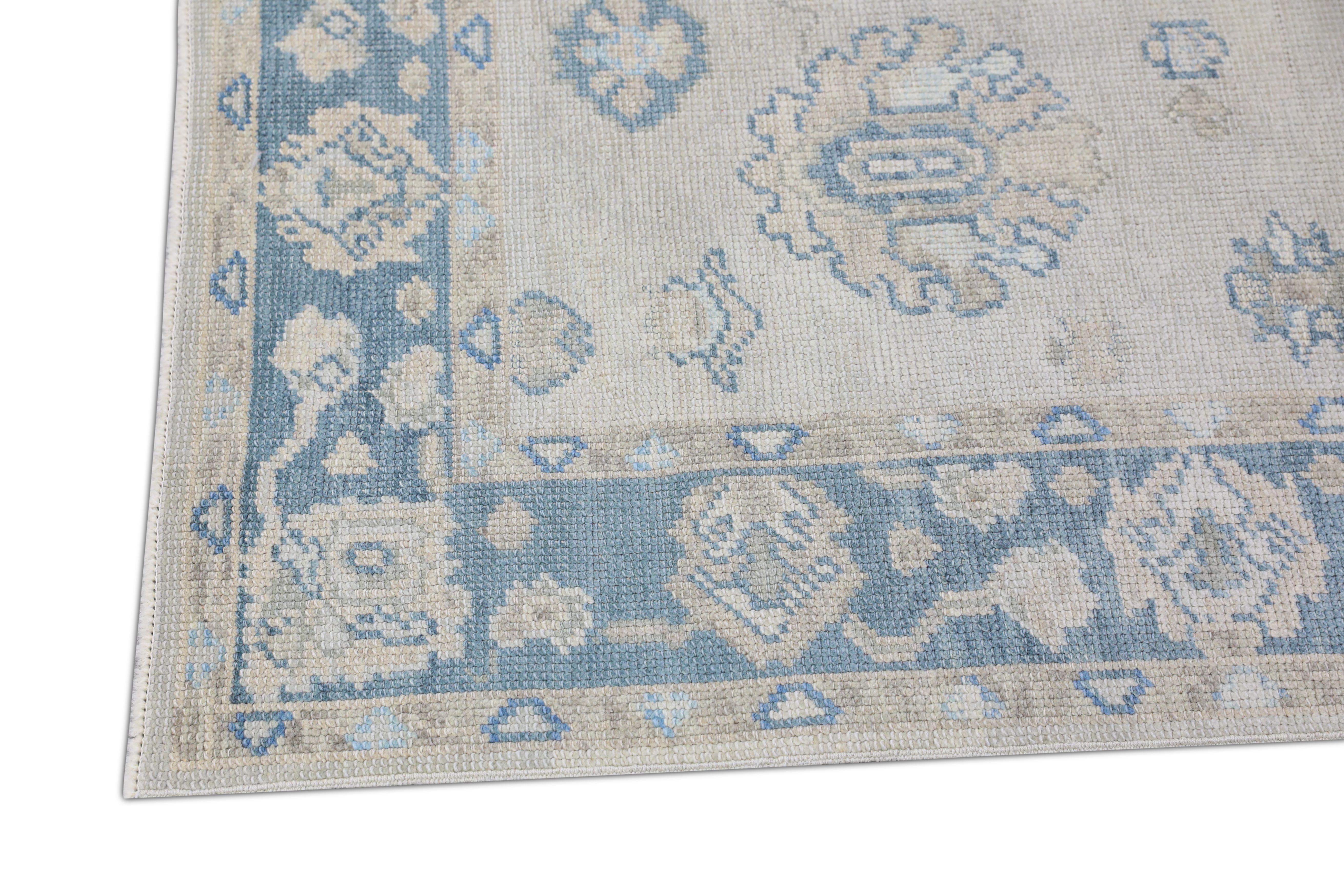 Oushak-Teppich Orientalischer handgeknüpfter türkischer Oushak-Teppich 3' x 14'1