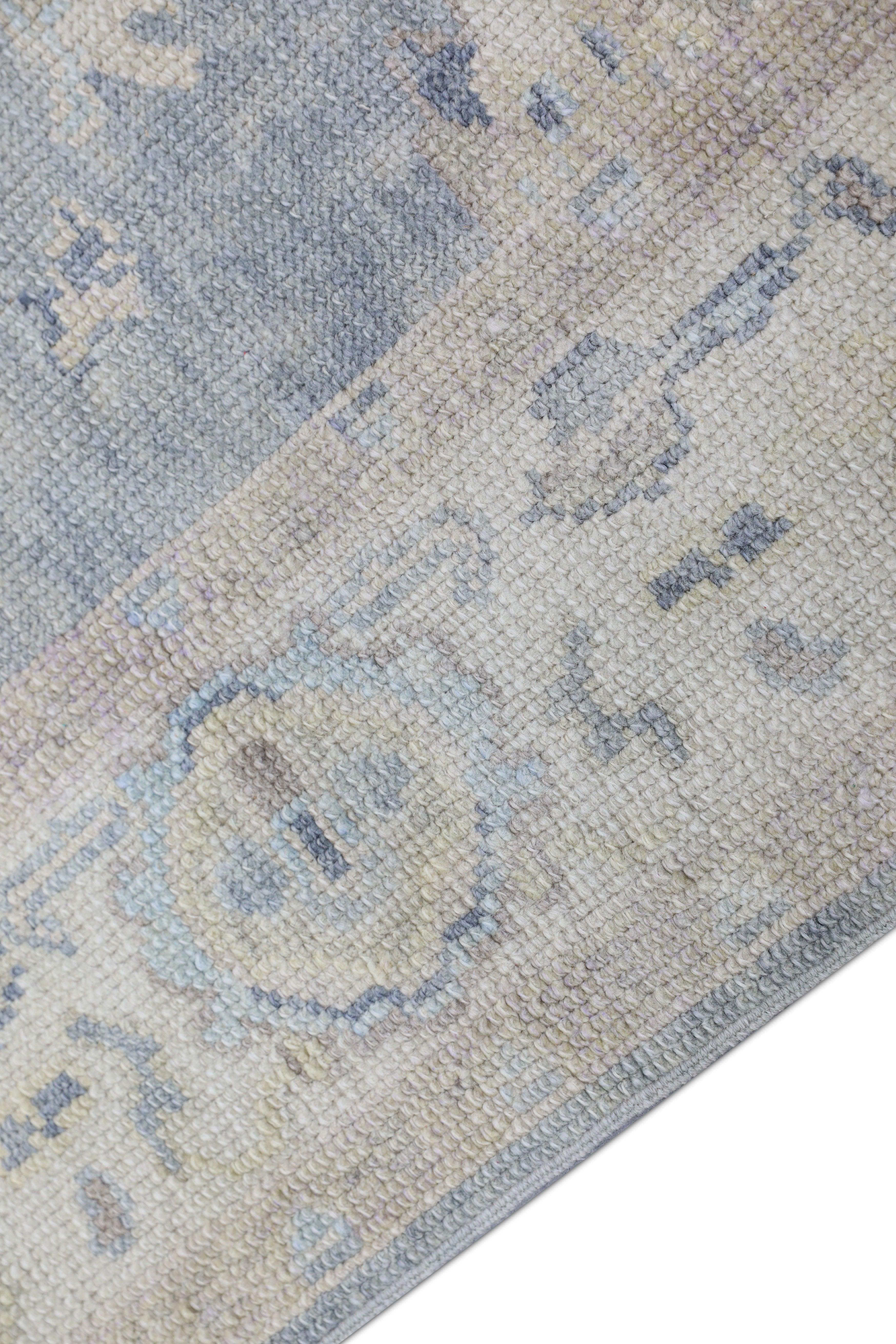 Oushak Rug Oriental Hand Knotted Turkish Oushak 3' x 15'3