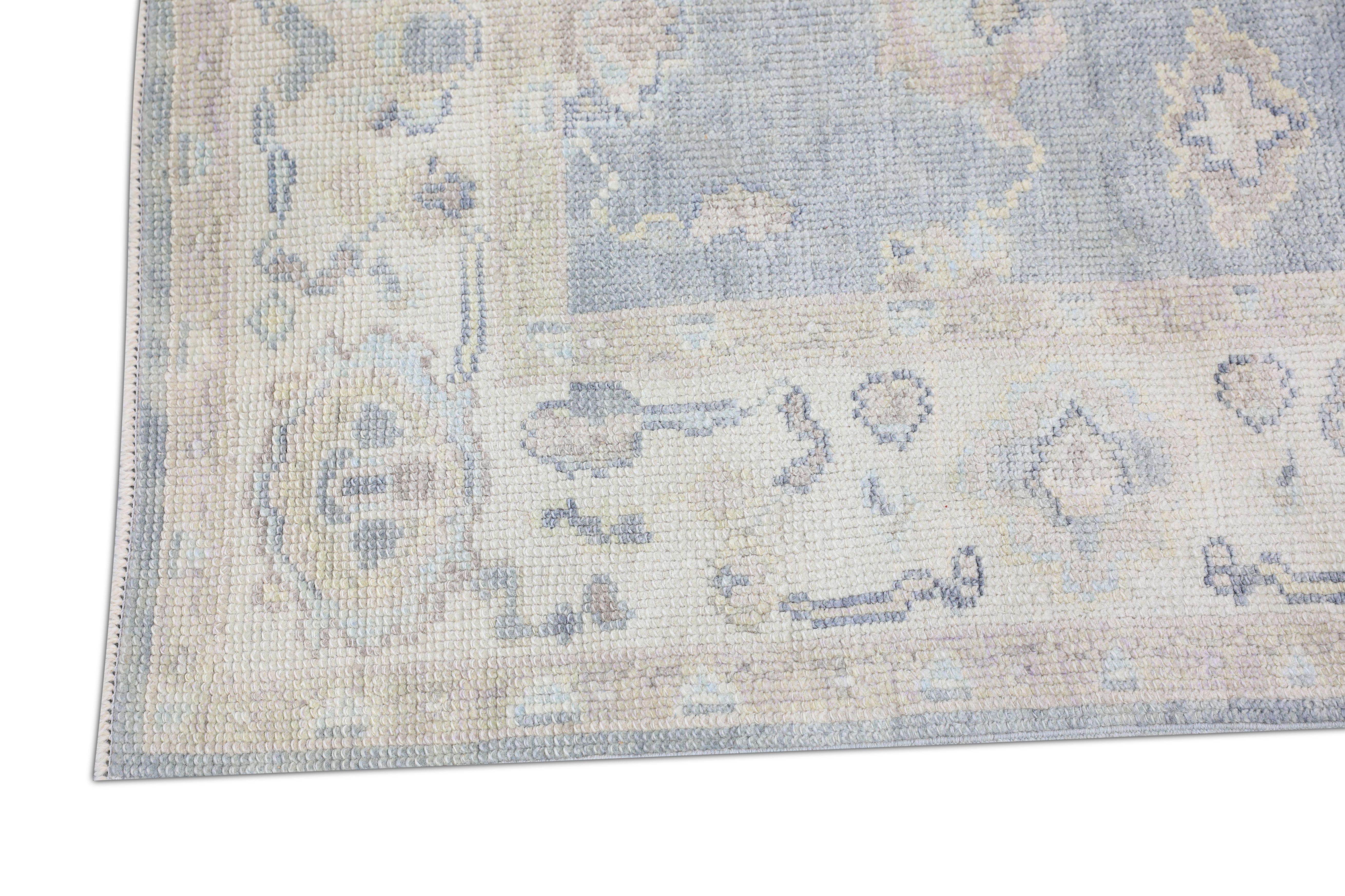 Oushak Rug Oriental Hand Knotted Turkish Oushak 3' x 15'3