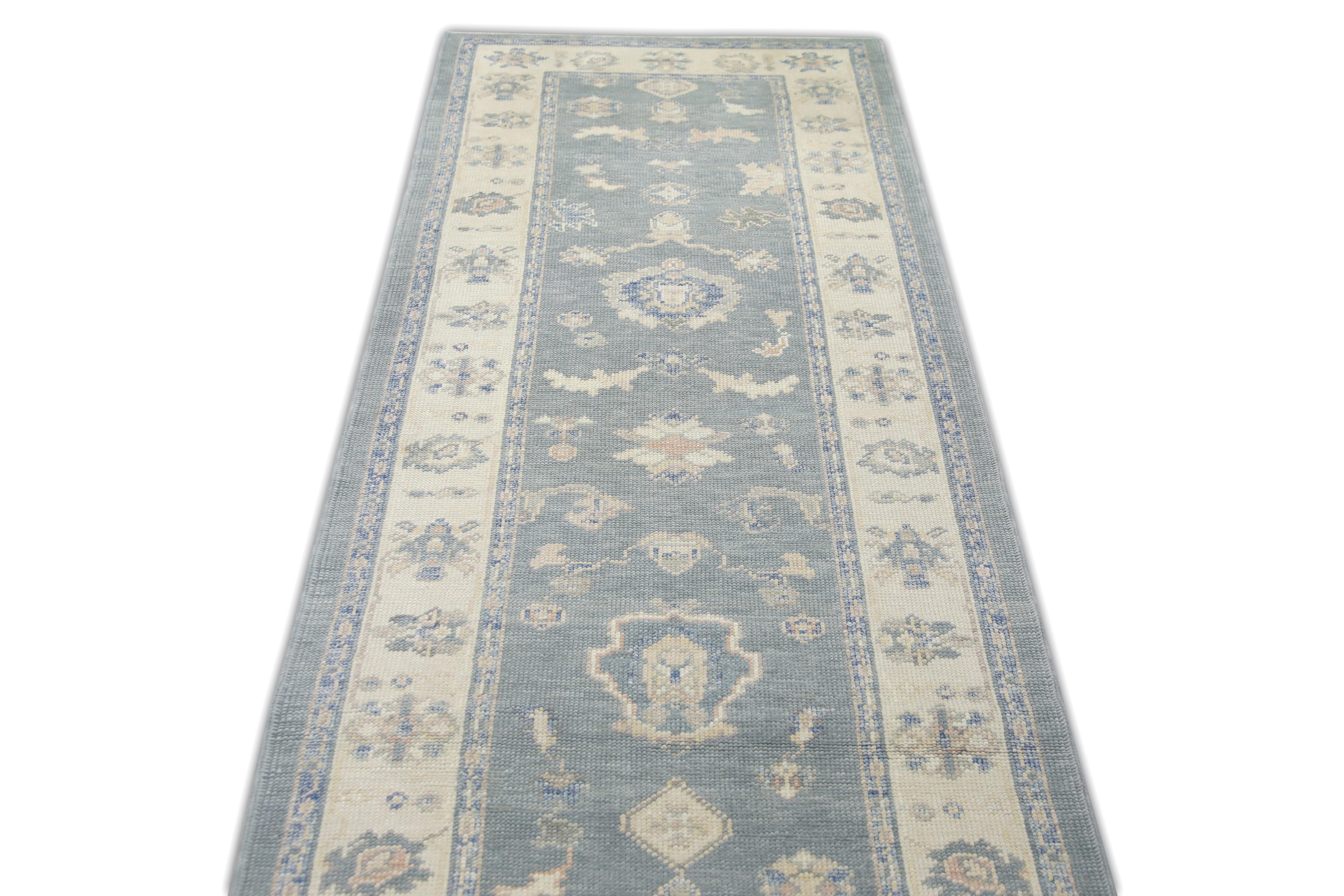 Oushak-Teppich Orientalischer handgeknüpfter türkischer Oushak 3' x 15'9
