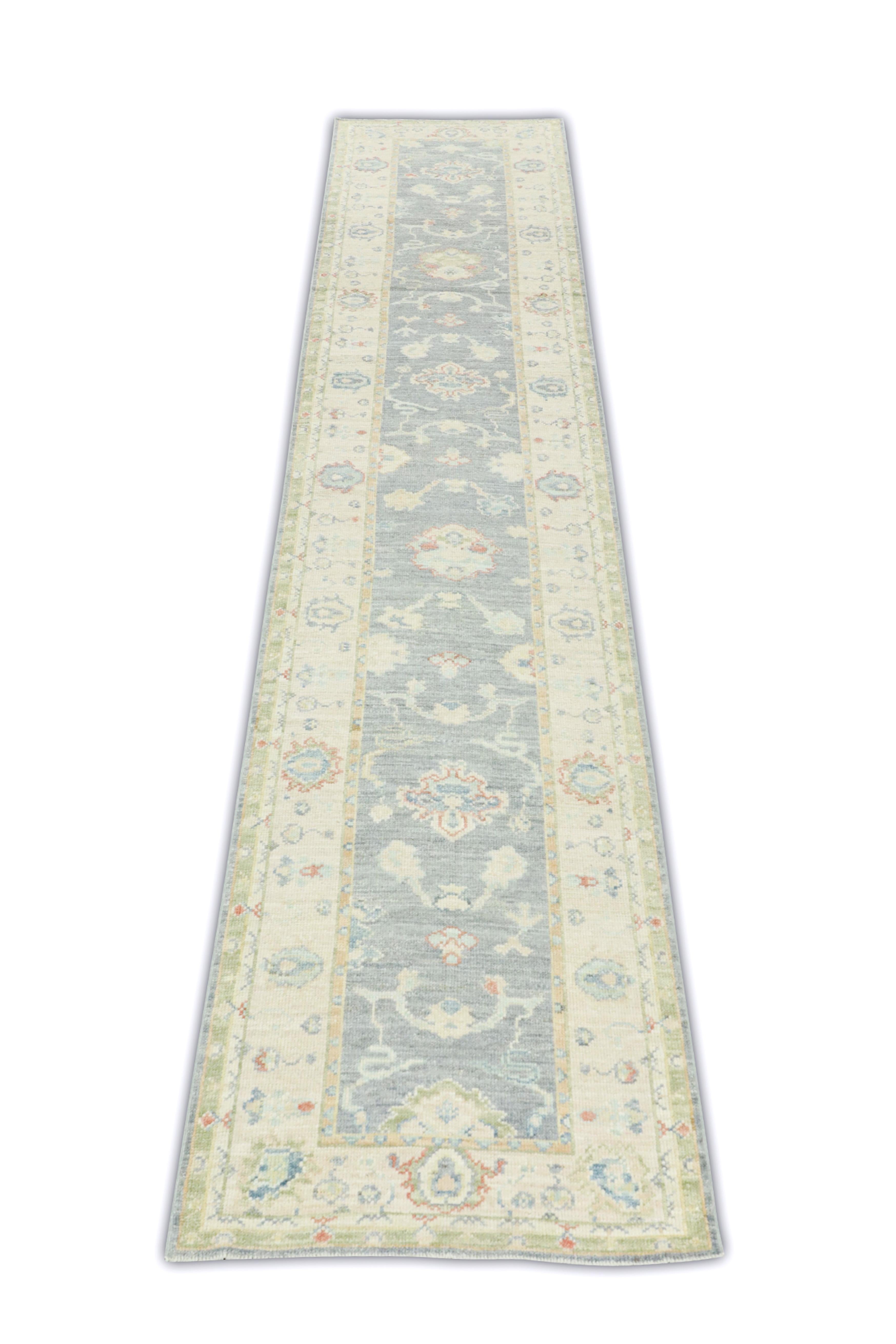 Oushak-Teppich Orientalischer handgeknüpfter türkischer Oushak-Teppich 3' x 16'2