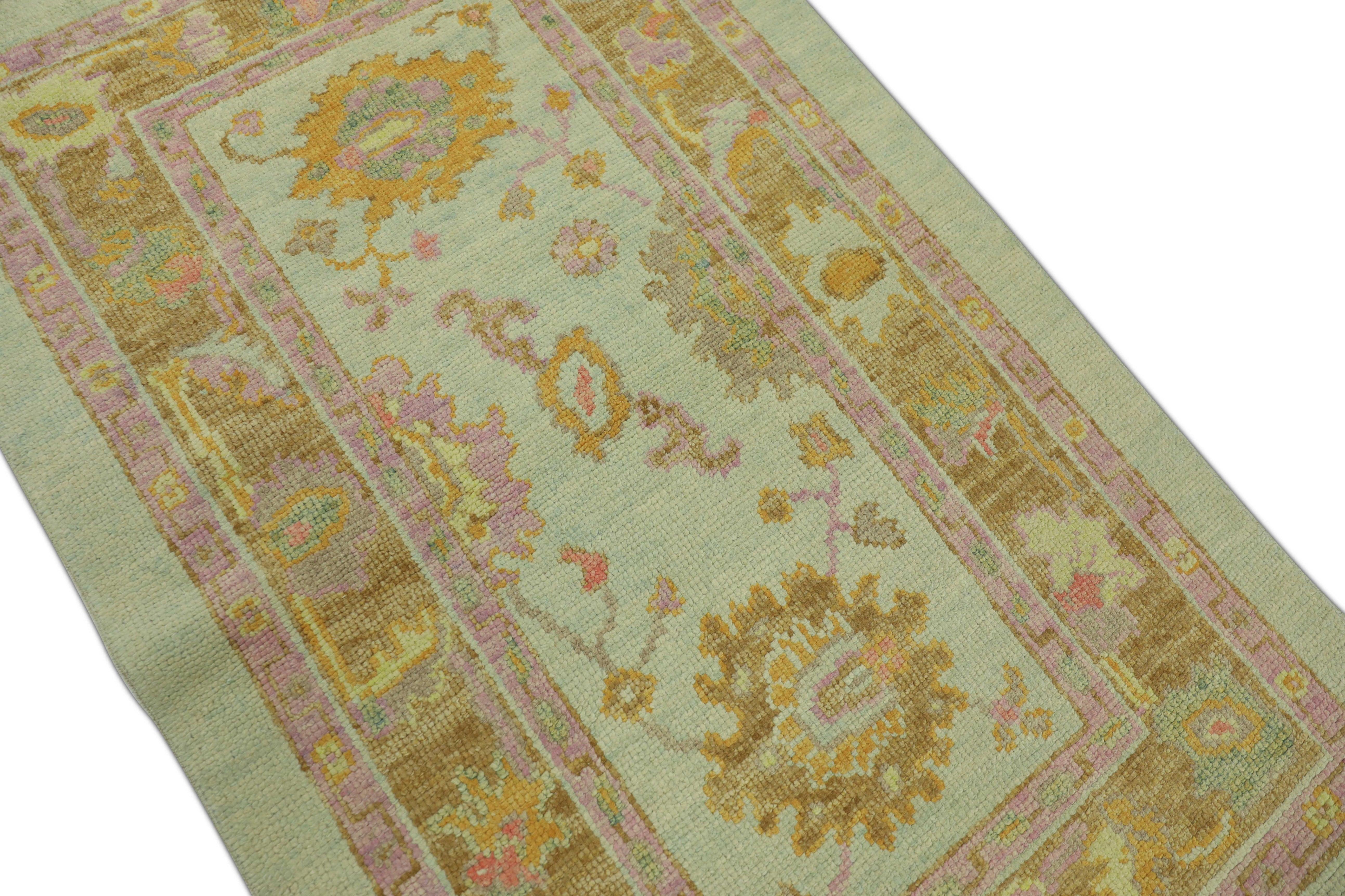 Oushak-Teppich Orientalischer handgeknüpfter türkischer Oushak 3' x 4'11