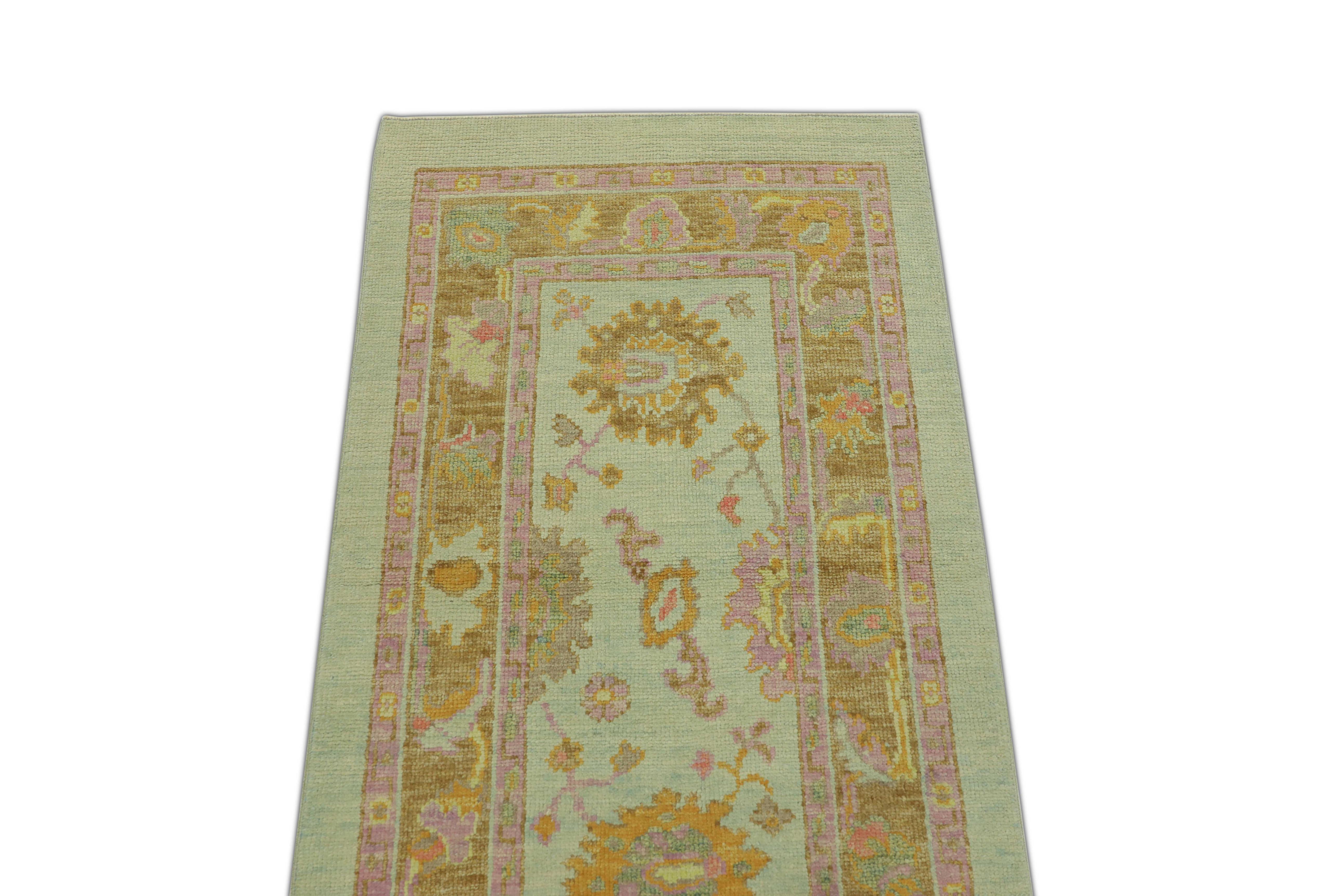Oushak-Teppich Orientalischer handgeknüpfter türkischer Oushak 3' x 4'11
