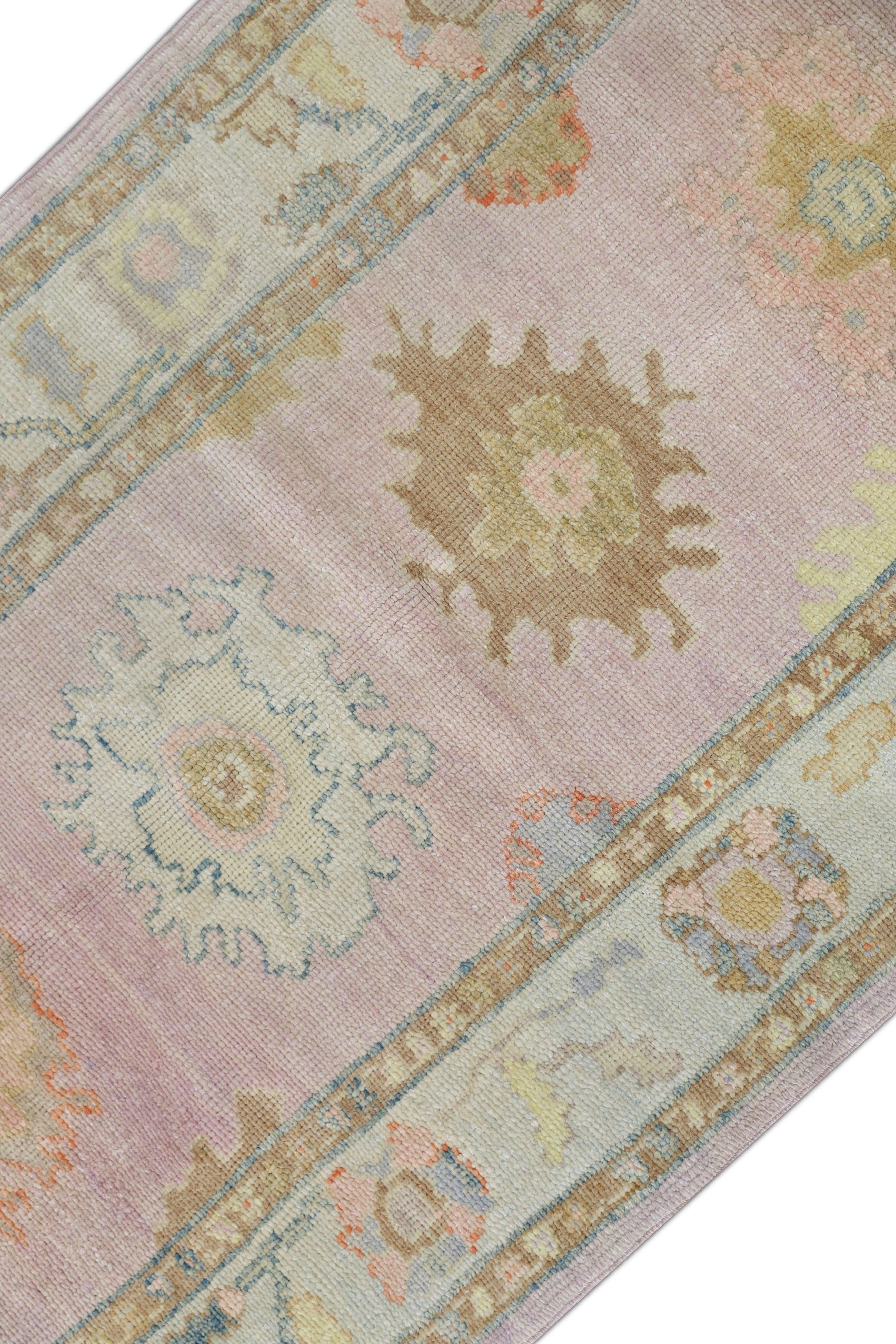 Tappeto Oushak Orientale annodato a mano Turco Oushak 3' x 5'1