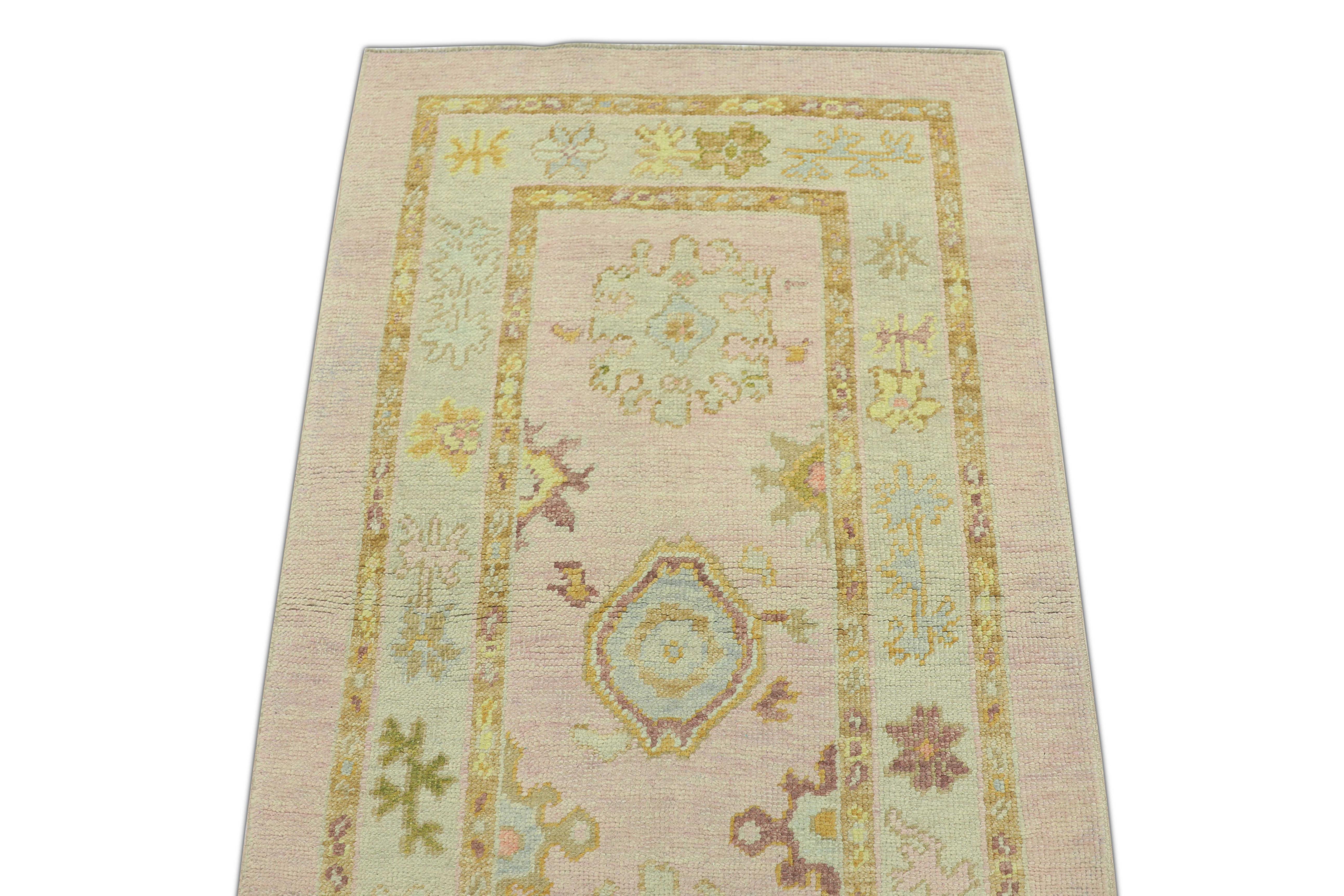 Oushak-Teppich Orientalischer handgeknüpfter türkischer Oushak 3' x 5'1