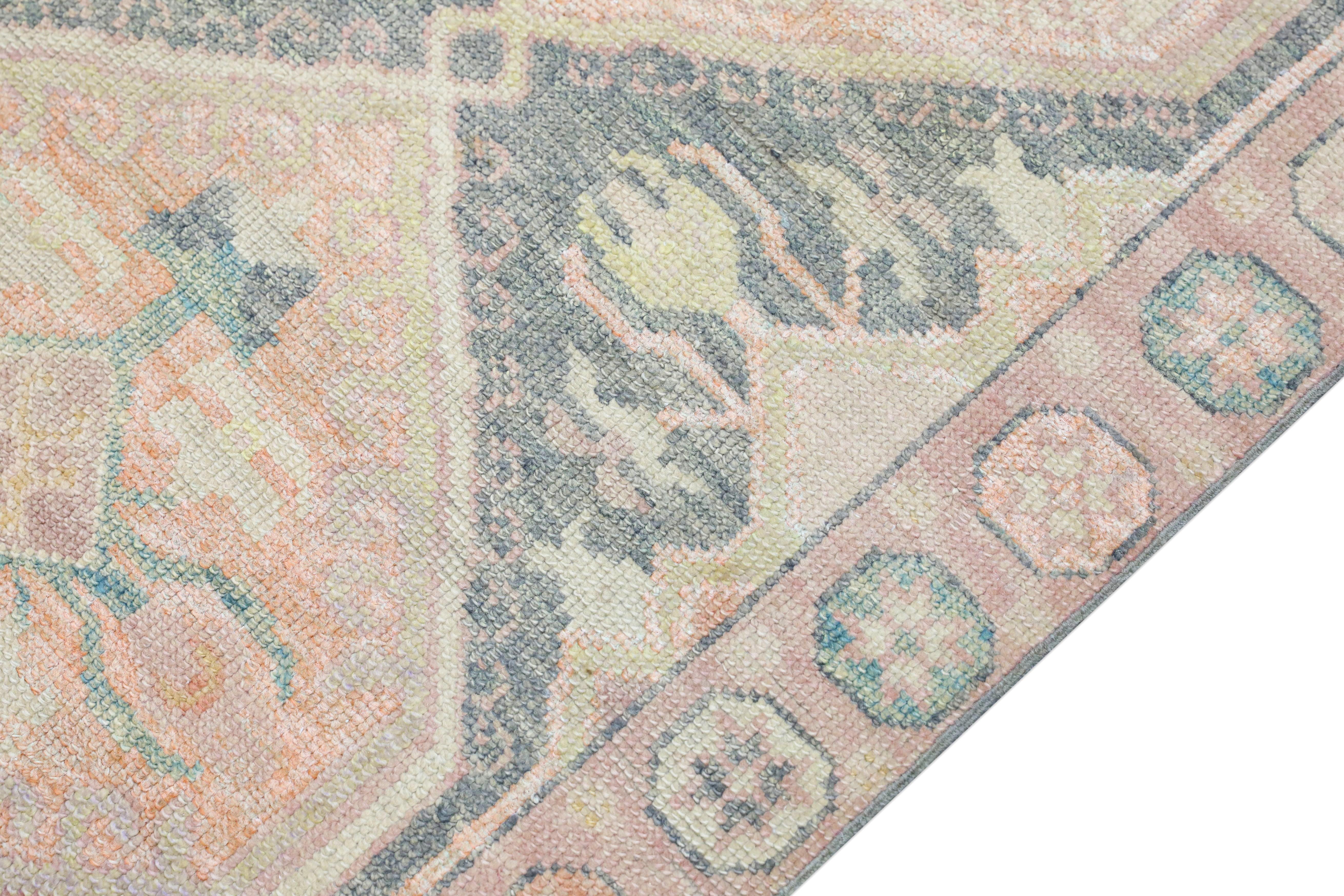 Hand-Knotted Oushak Rug Oriental Hand Knotted Turkish Oushak 3' x 6' #4420 For Sale