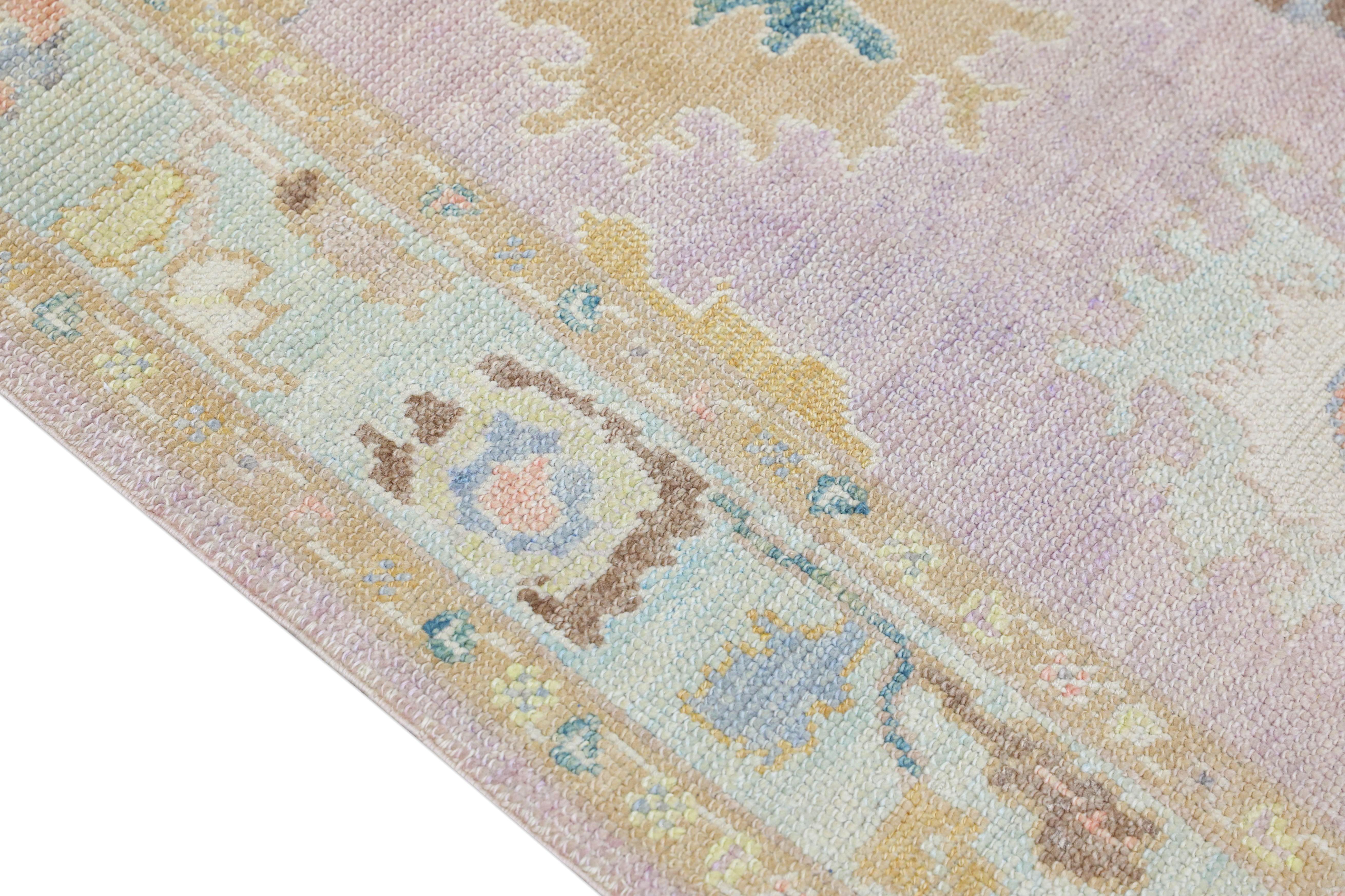 Oushak-Teppich Orientalischer handgeknüpfter türkischer Oushak 3' x 6'11