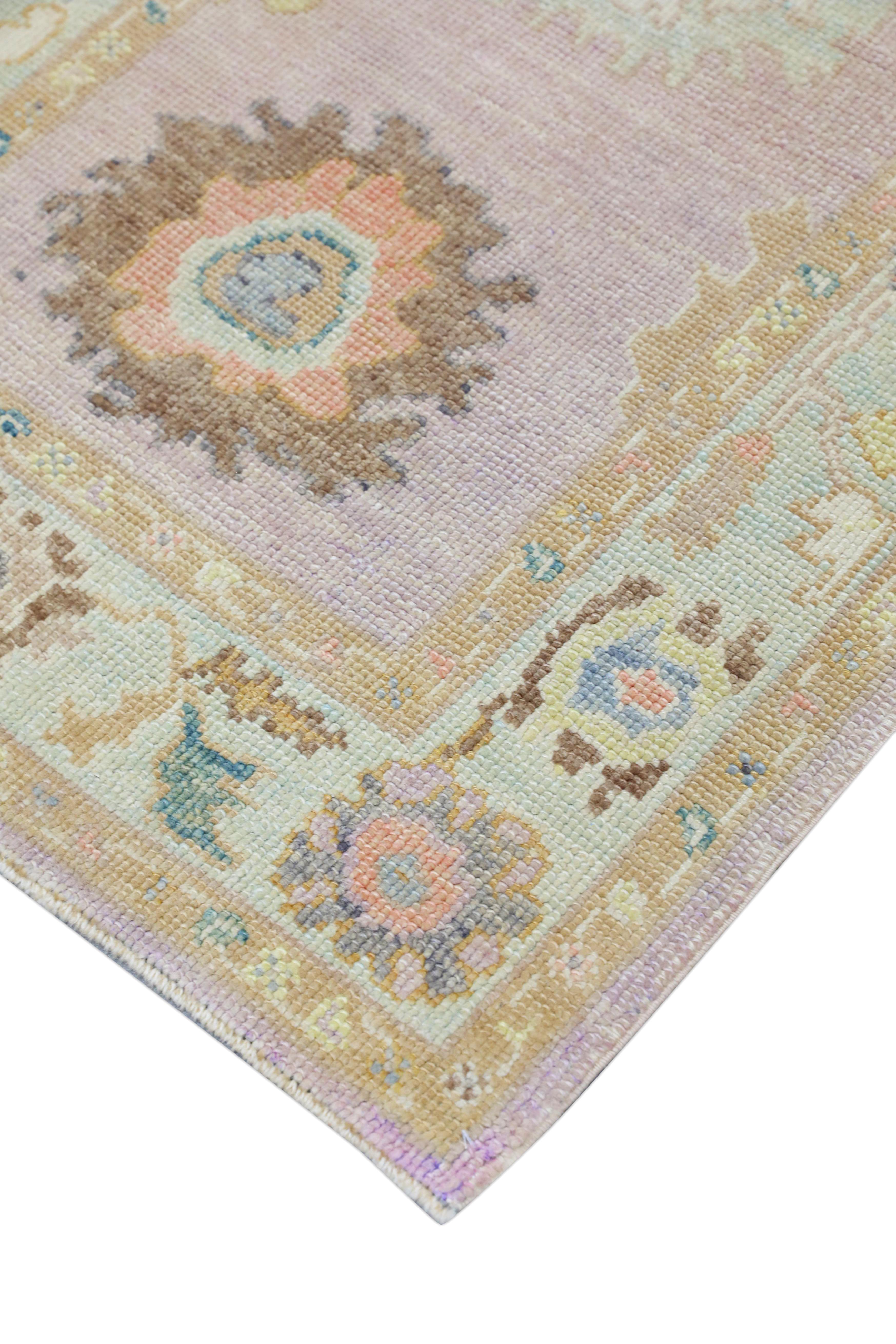 Oushak-Teppich Orientalischer handgeknüpfter türkischer Oushak 3' x 6'11