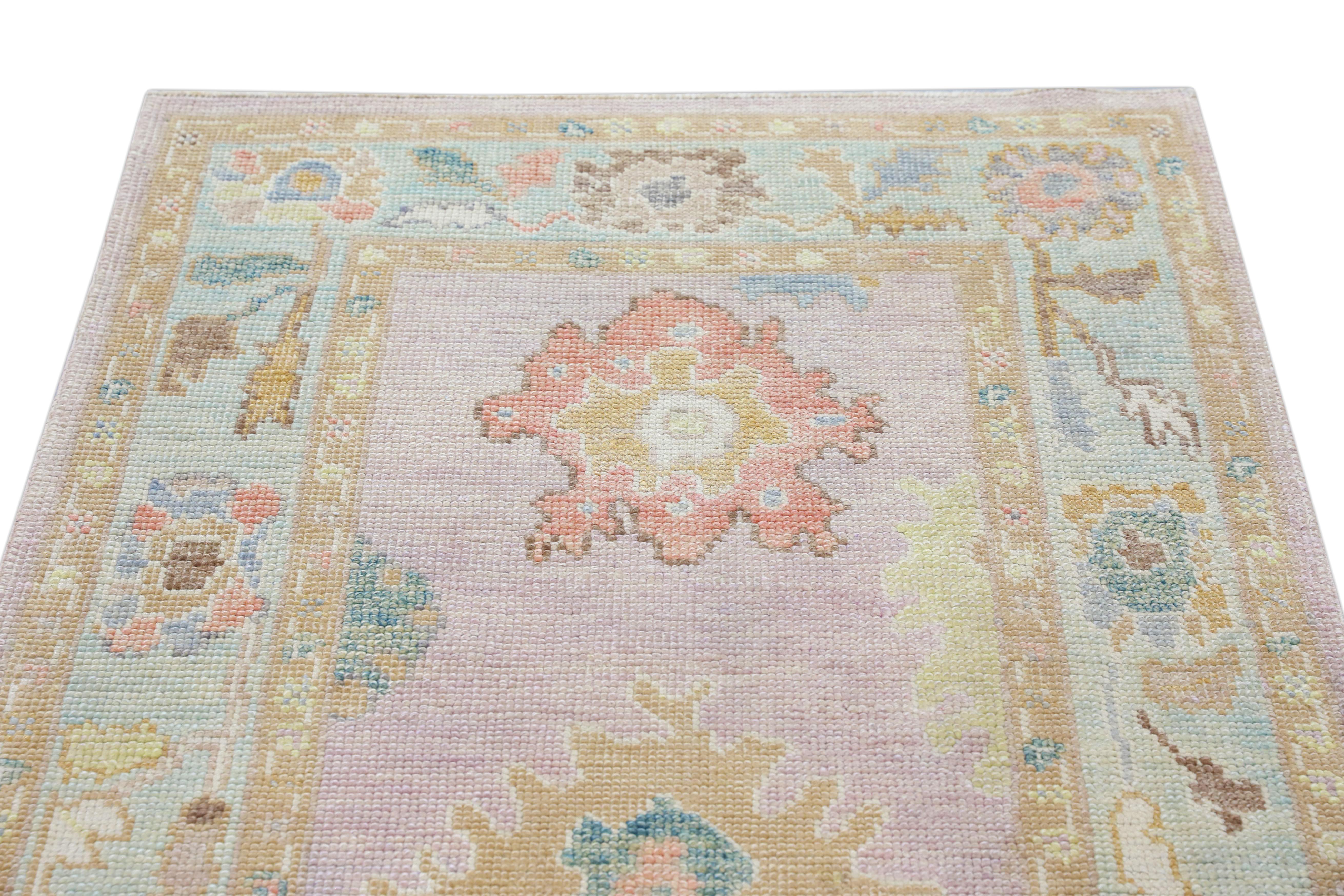 Oushak-Teppich Orientalischer handgeknüpfter türkischer Oushak 3' x 6'11