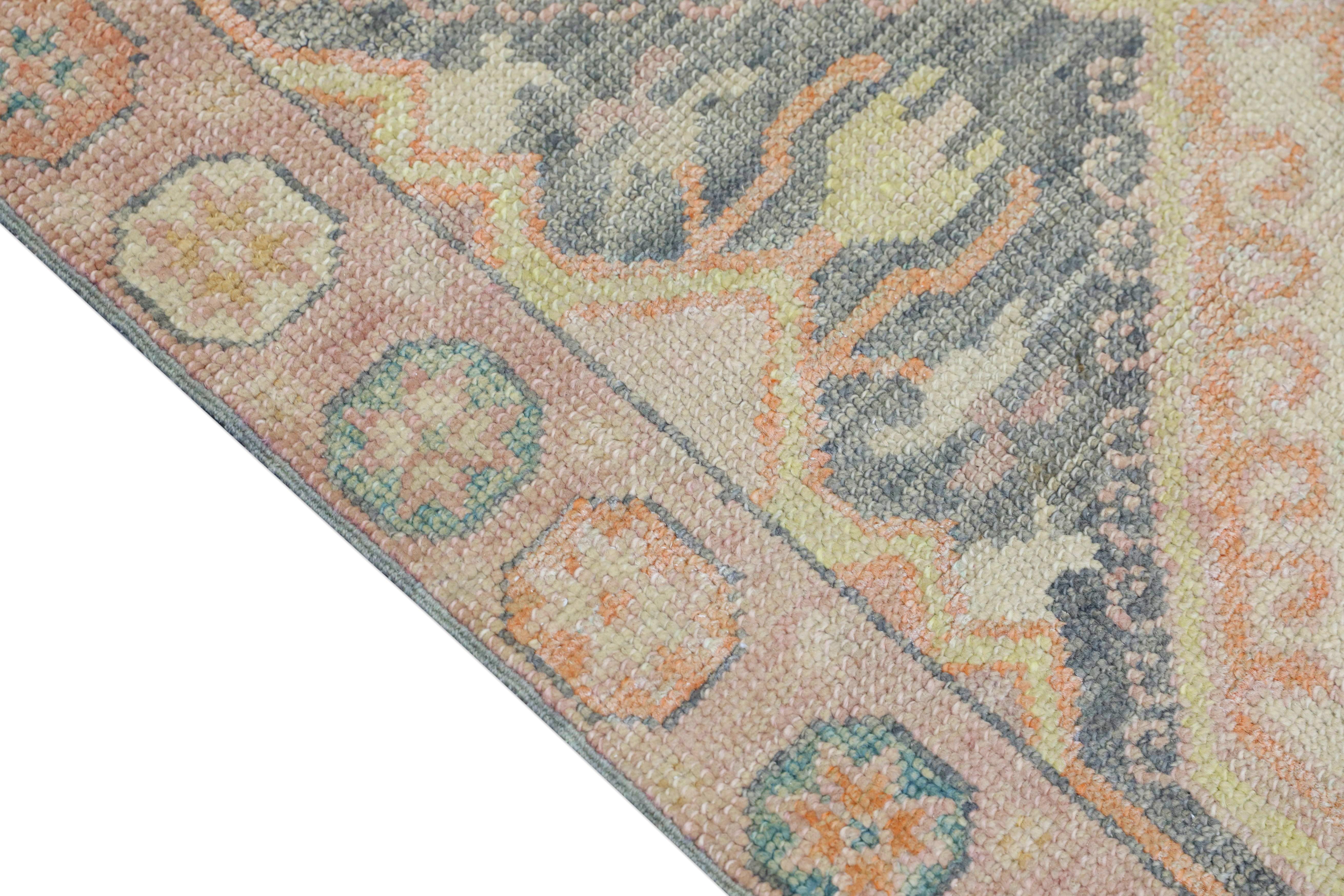 Oushak-Teppich Orientalischer handgeknüpfter türkischer Oushak-Teppich 3' x 6'2