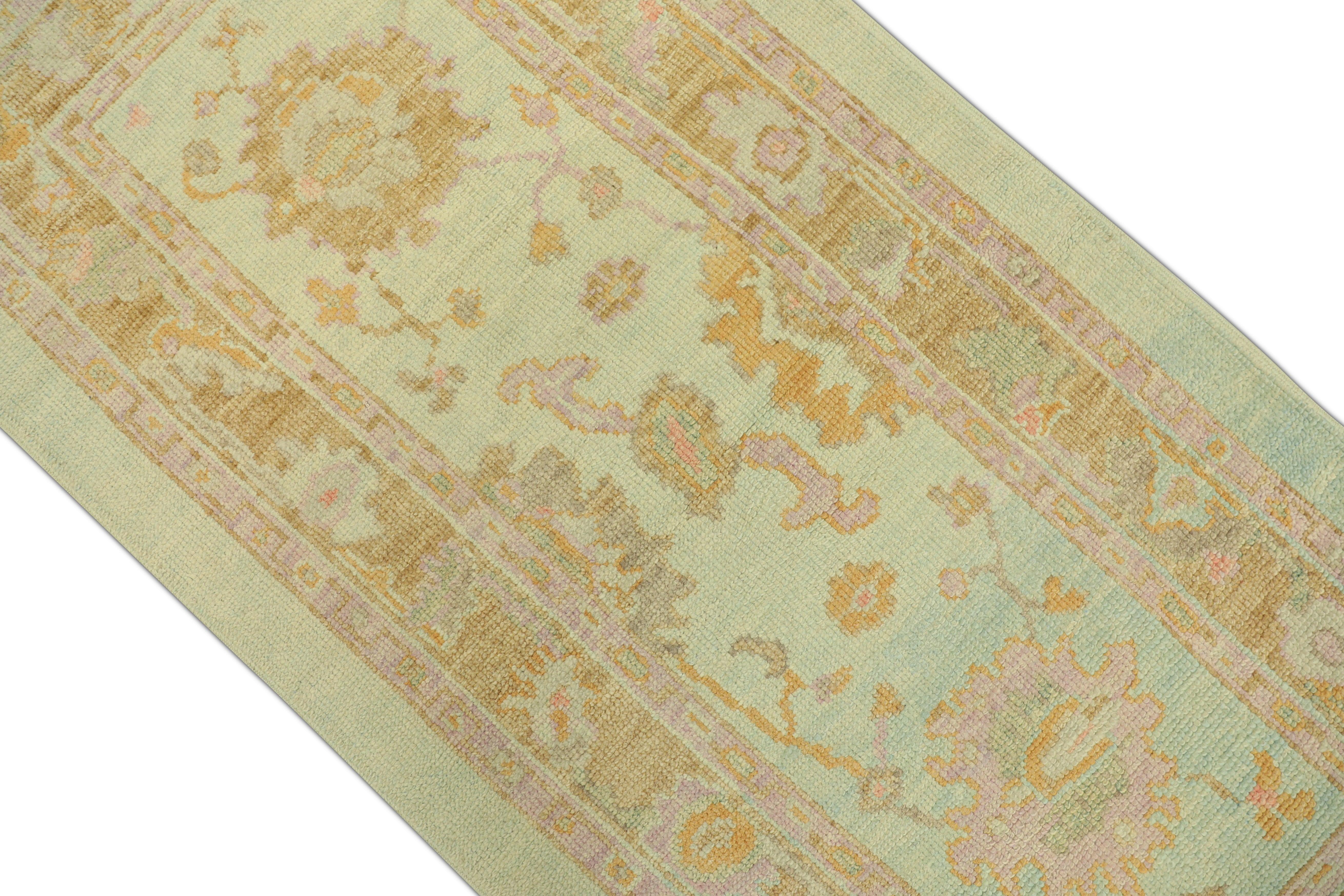 Oushak-Teppich Orientalischer handgeknüpfter türkischer Oushak 3' x 6'4