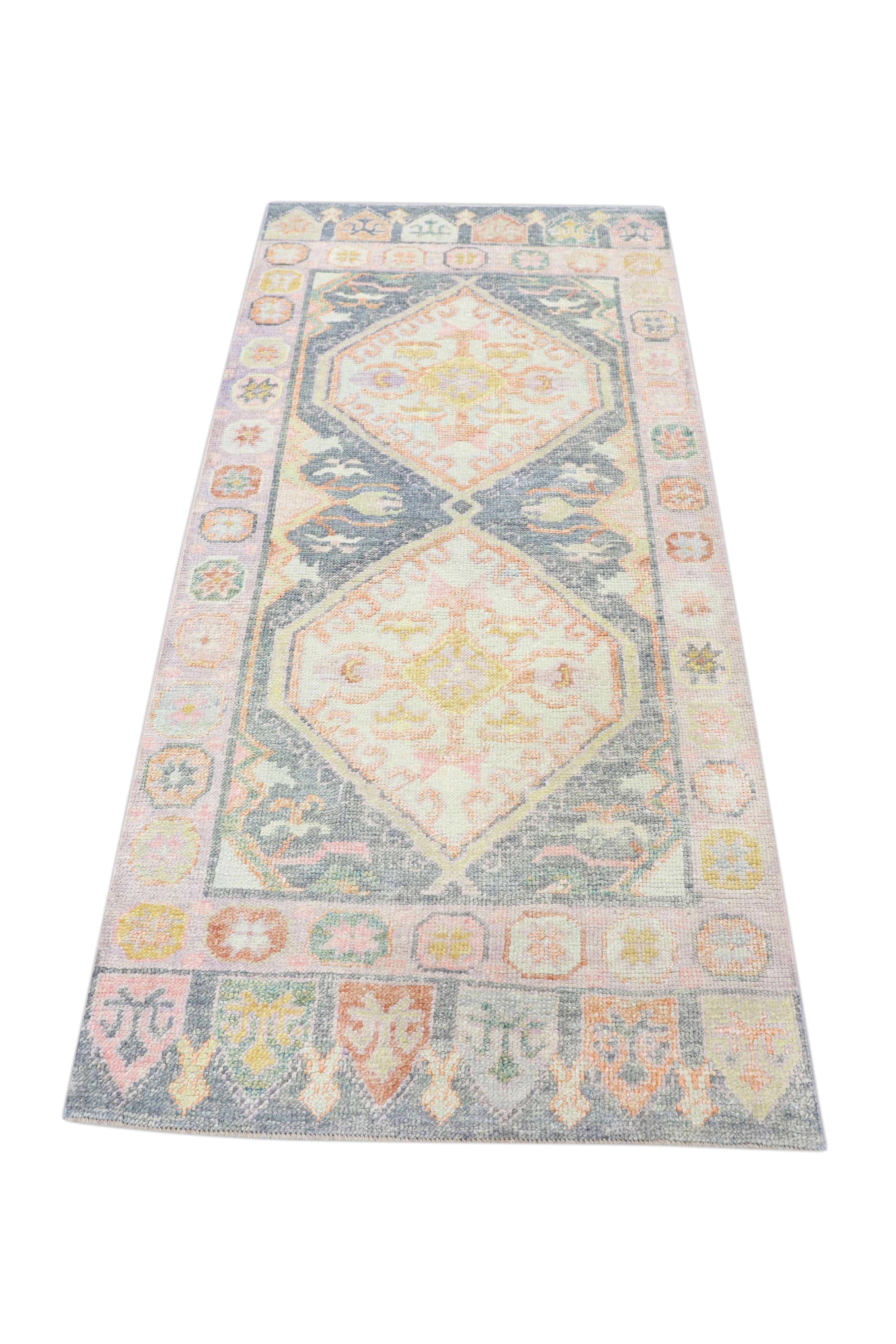 Oushak-Teppich Orientalischer handgeknüpfter türkischer Oushak 3' x 6