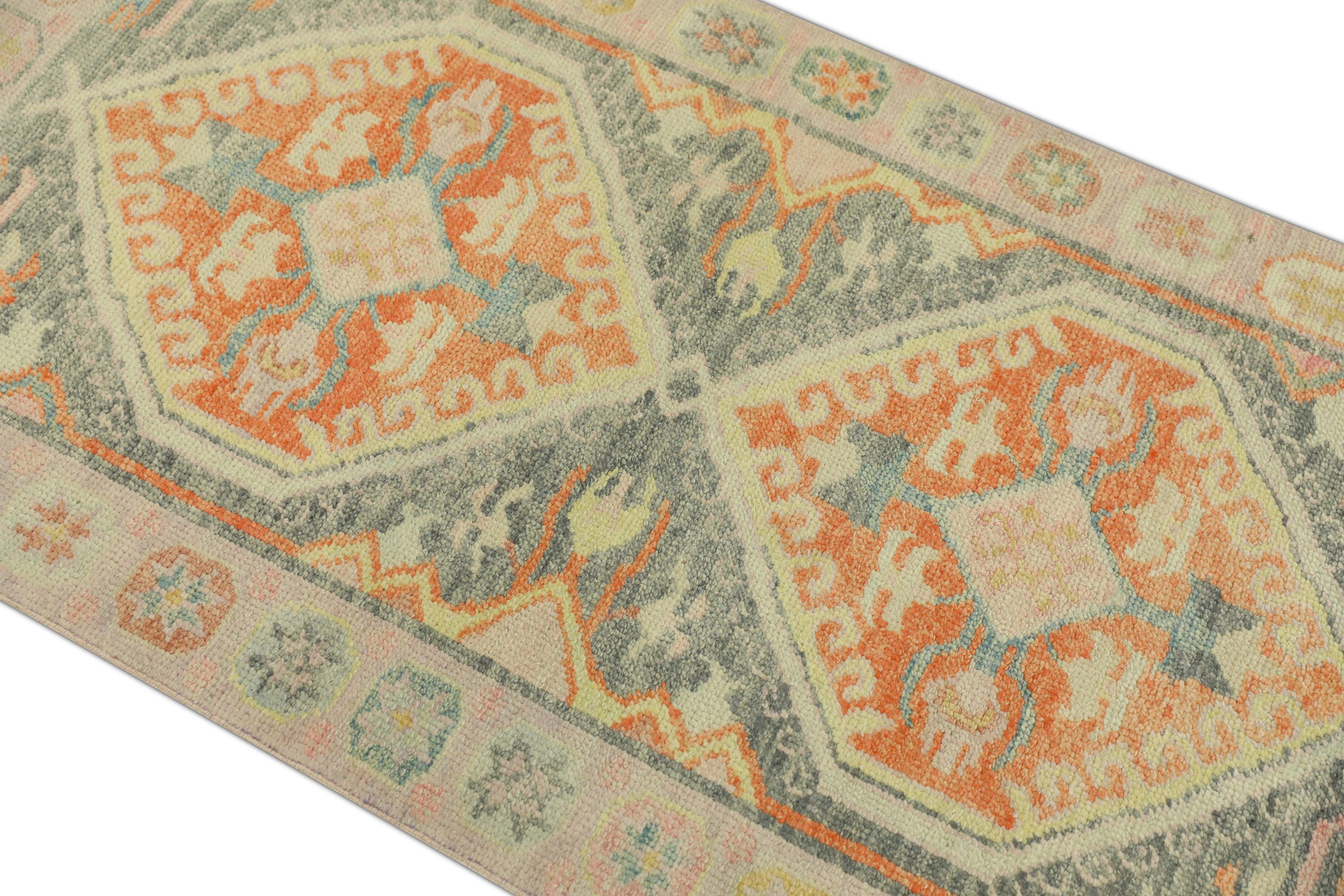 Oushak Rug Oriental Hand Knotted Turkish Oushak 3' x 6'8