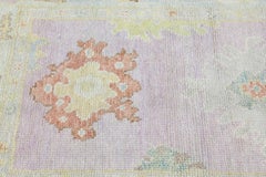 Oushak Rug Oriental Hand Knotted Turkish Oushak 3' x 7' #4098