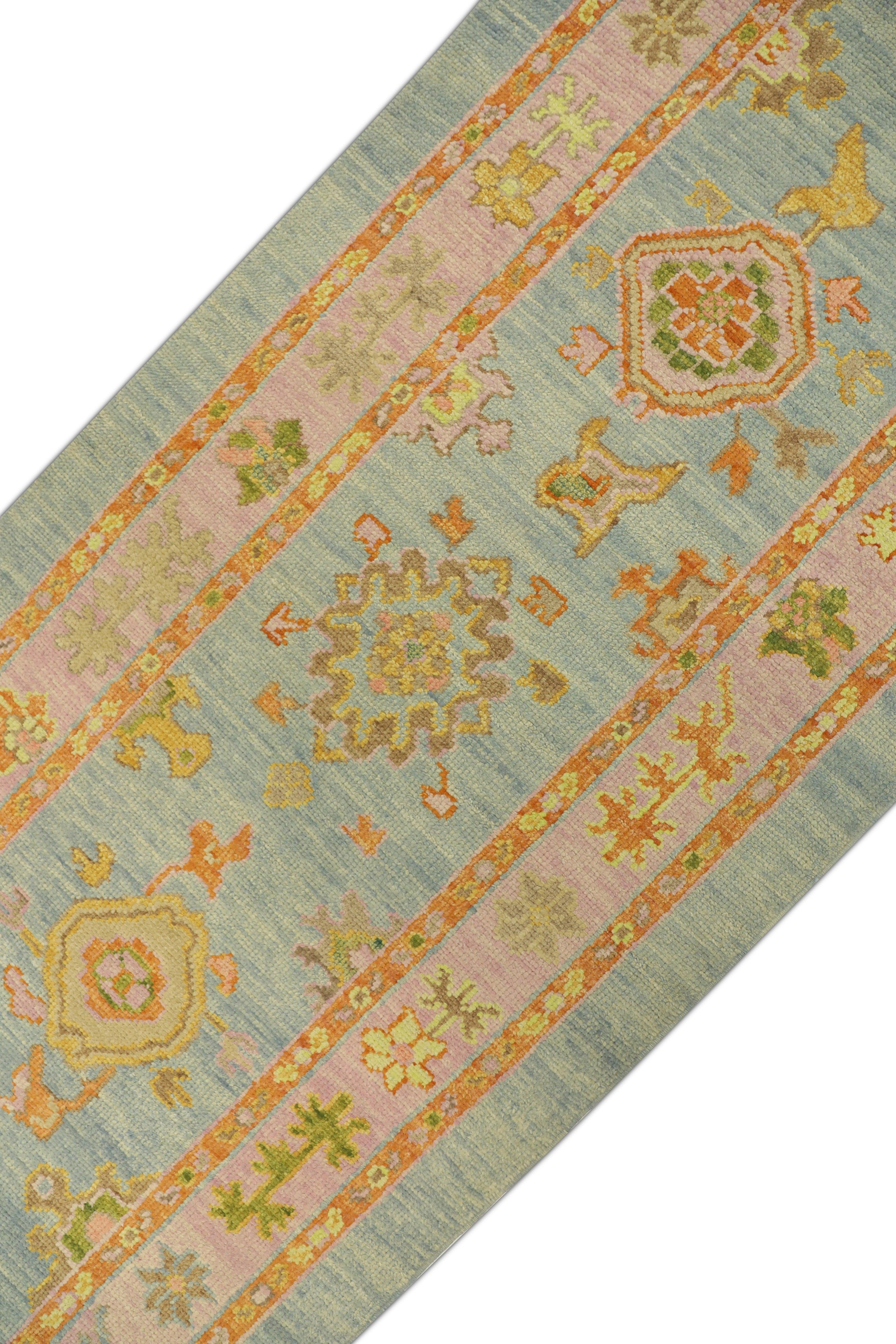 Oushak-Teppich Orientalischer handgeknüpfter türkischer Oushak-Teppich 3' x 8'6