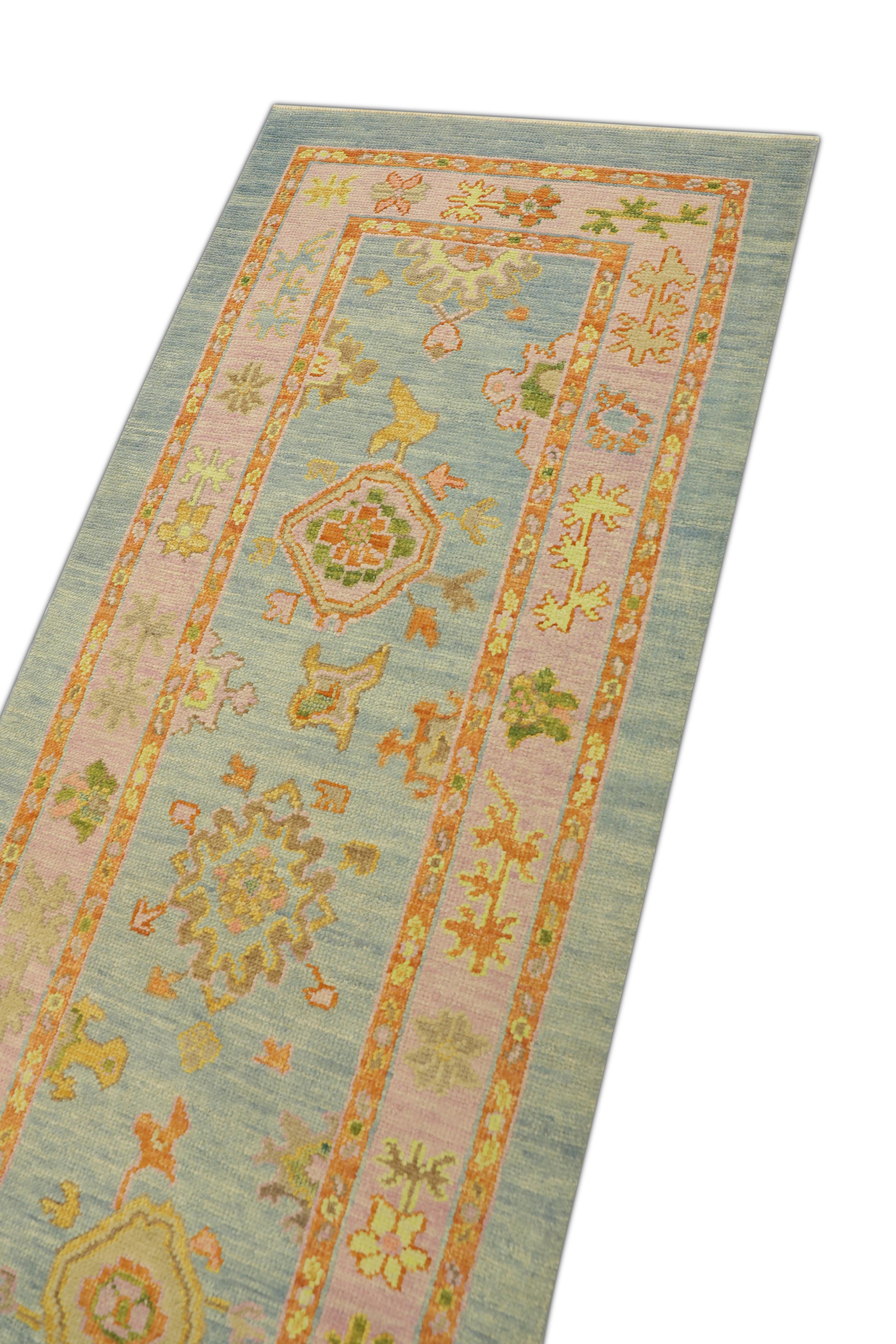Oushak-Teppich Orientalischer handgeknüpfter türkischer Oushak-Teppich 3' x 8'6