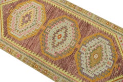 Oushak-Teppich Orientalischer handgeknüpfter türkischer Oushak-Teppich 3' x 9' #697