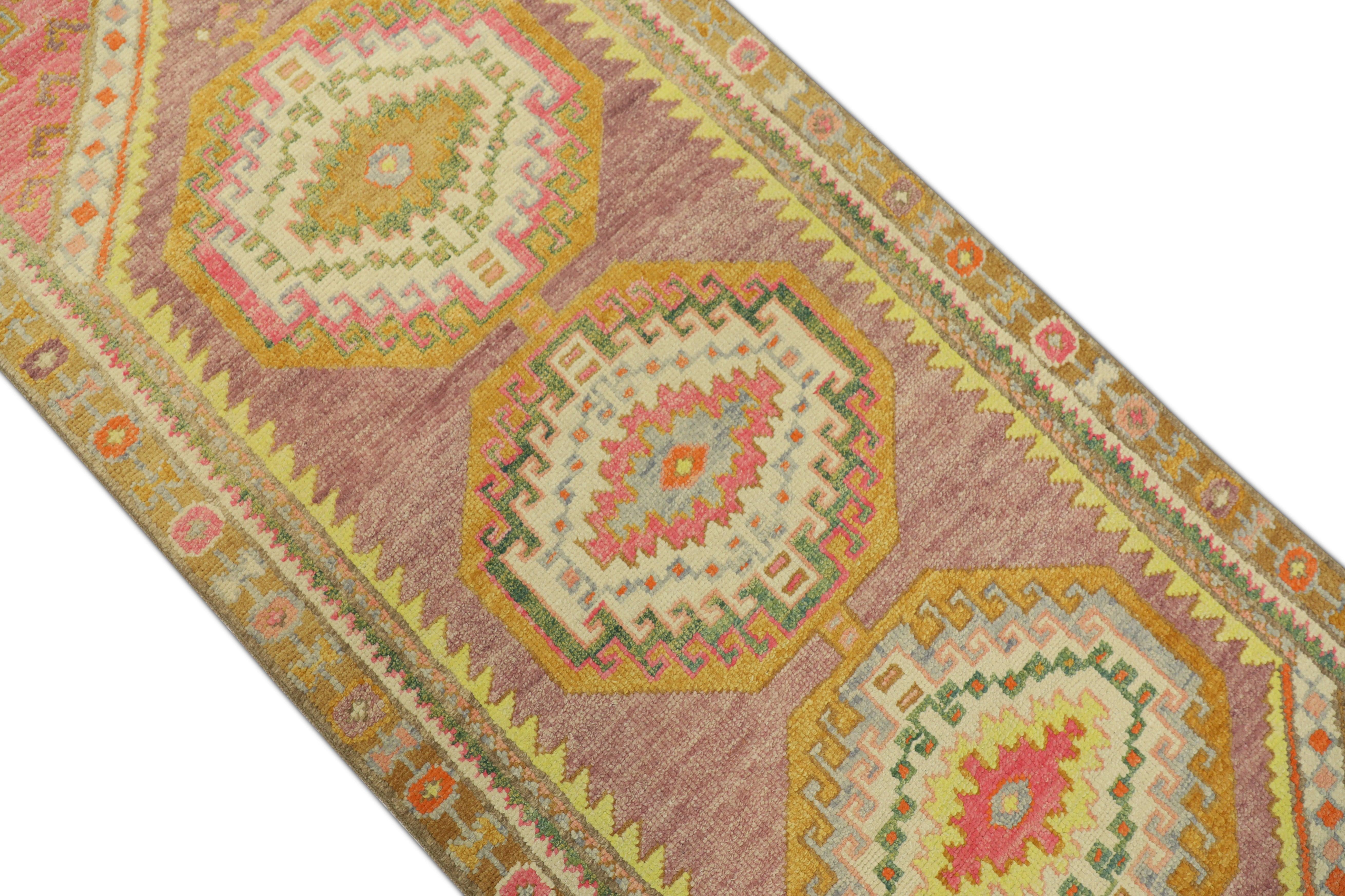 Oushak-Teppich Orientalischer handgeknüpfter türkischer Oushak-Teppich 3' x 9'2