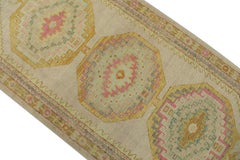 Oushak-Teppich Orientalischer handgeknüpfter türkischer Oushak-Teppich 3' x 9'7" #643
