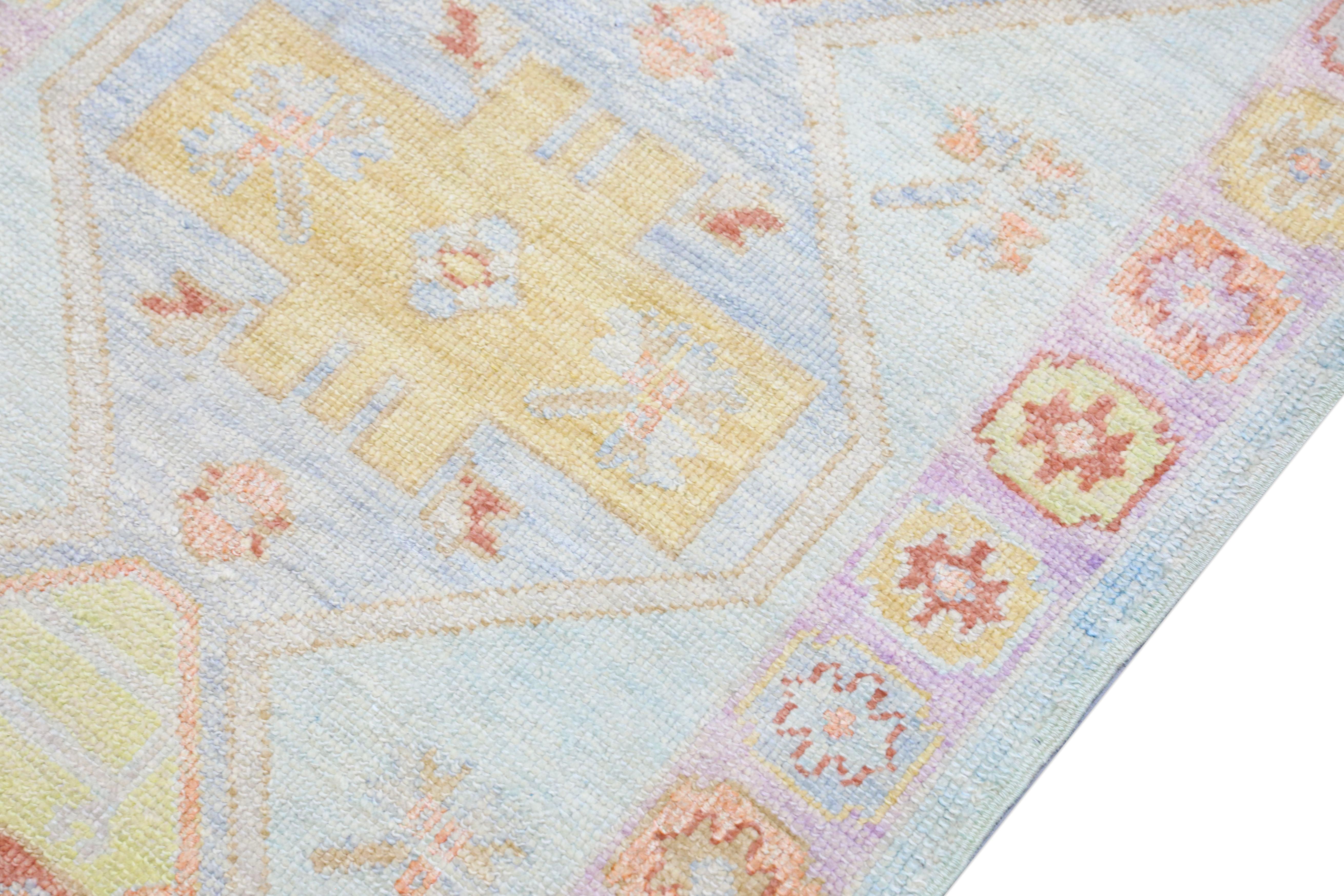 Oushak-Teppich Orientalischer handgeknüpfter türkischer Oushak 3'1 x 10'1