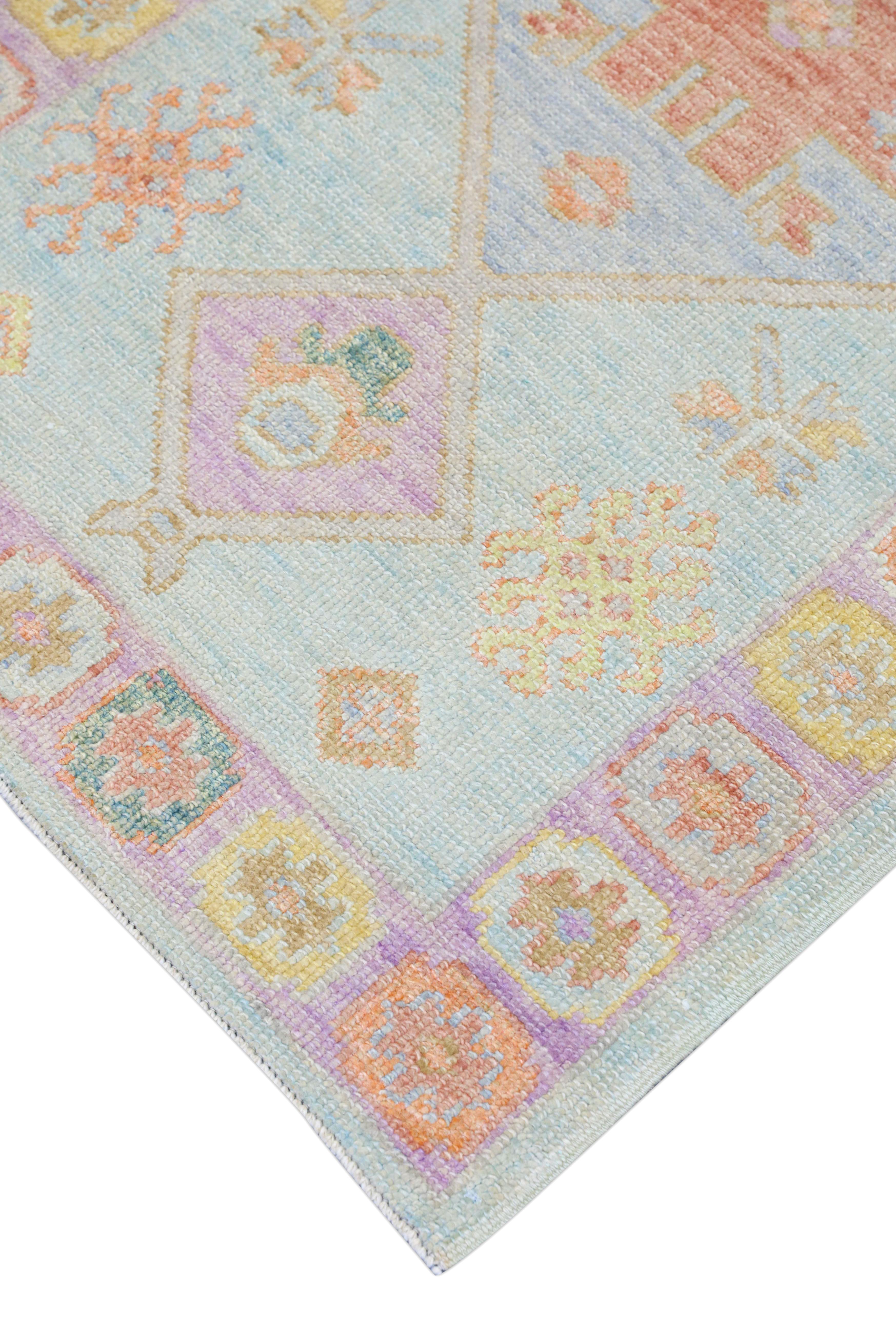 Oushak-Teppich Orientalischer handgeknüpfter türkischer Oushak 3'1 x 10'1