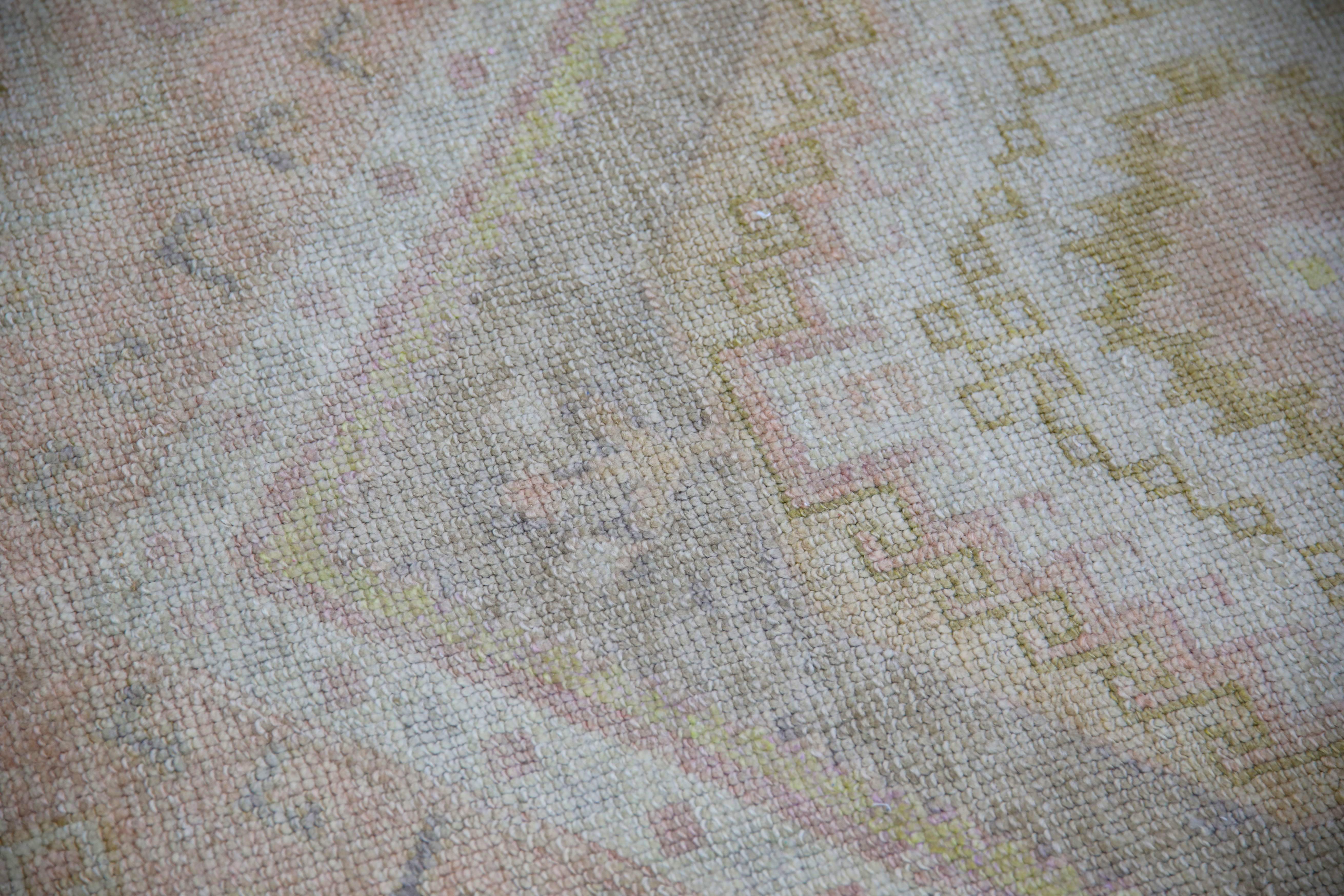 Oushak Rug Oriental Hand Knotted Turkish Oushak 3'1