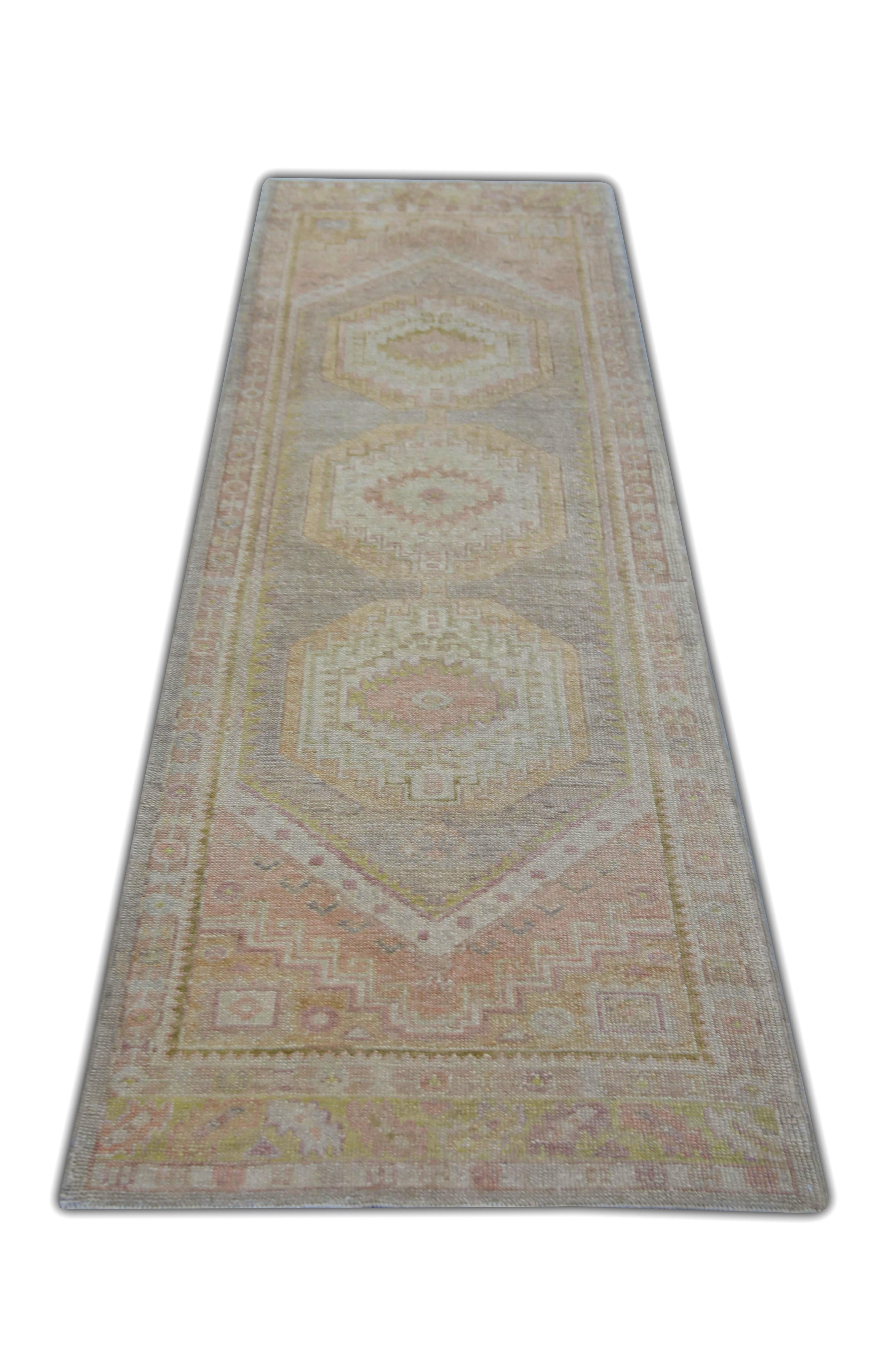 Oushak-Teppich Orientalischer handgeknüpfter türkischer Oushak 3'1