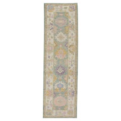 Oushak-Teppich Orientalischer handgeknüpfter türkischer Oushak 3'1" x 10'9" #4439